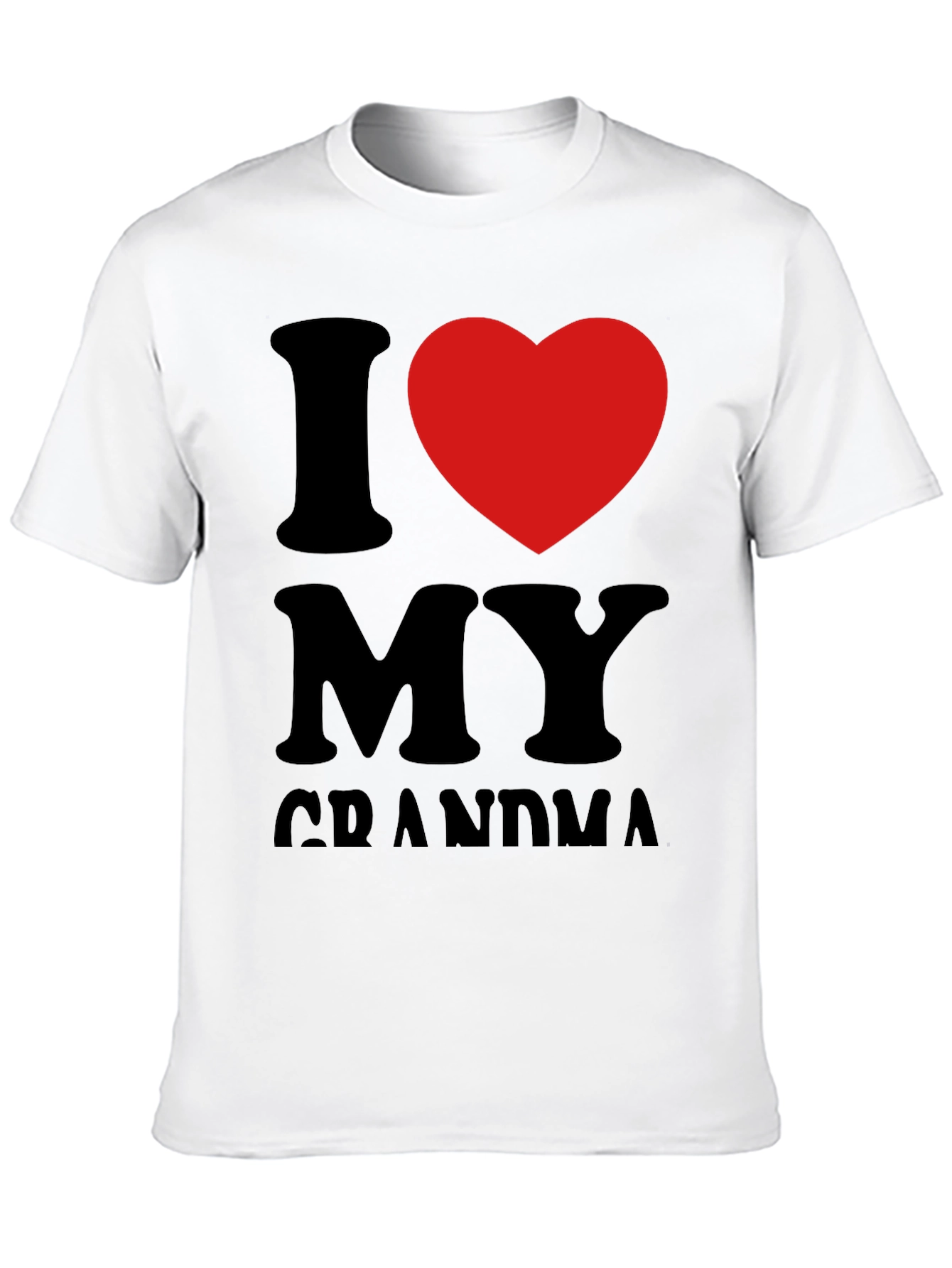I Heart Grandma Black Tee