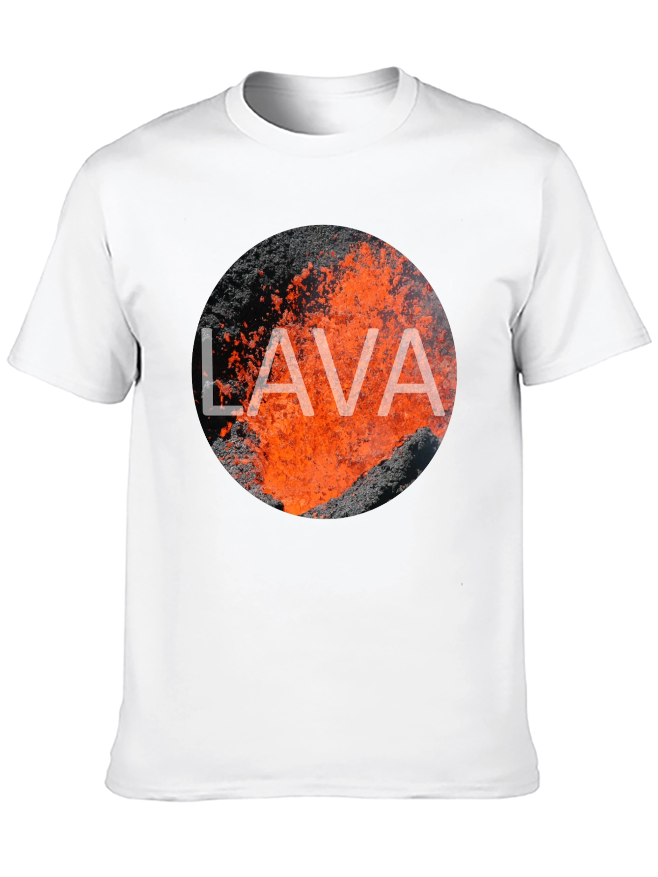 Lava Graphic Print Black T-Shirt