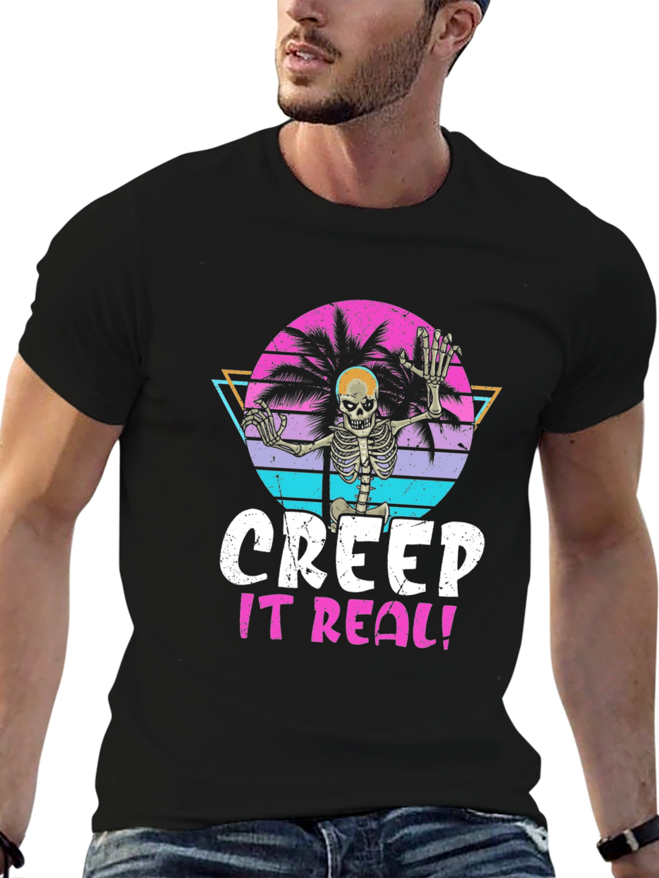 Creep It Real Skeleton Graphic Tee