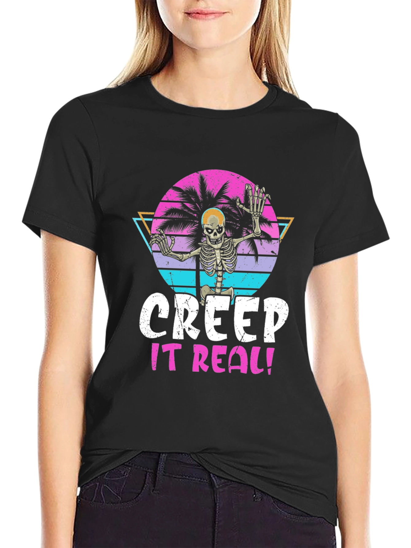 Creep It Real Skeleton Graphic Tee