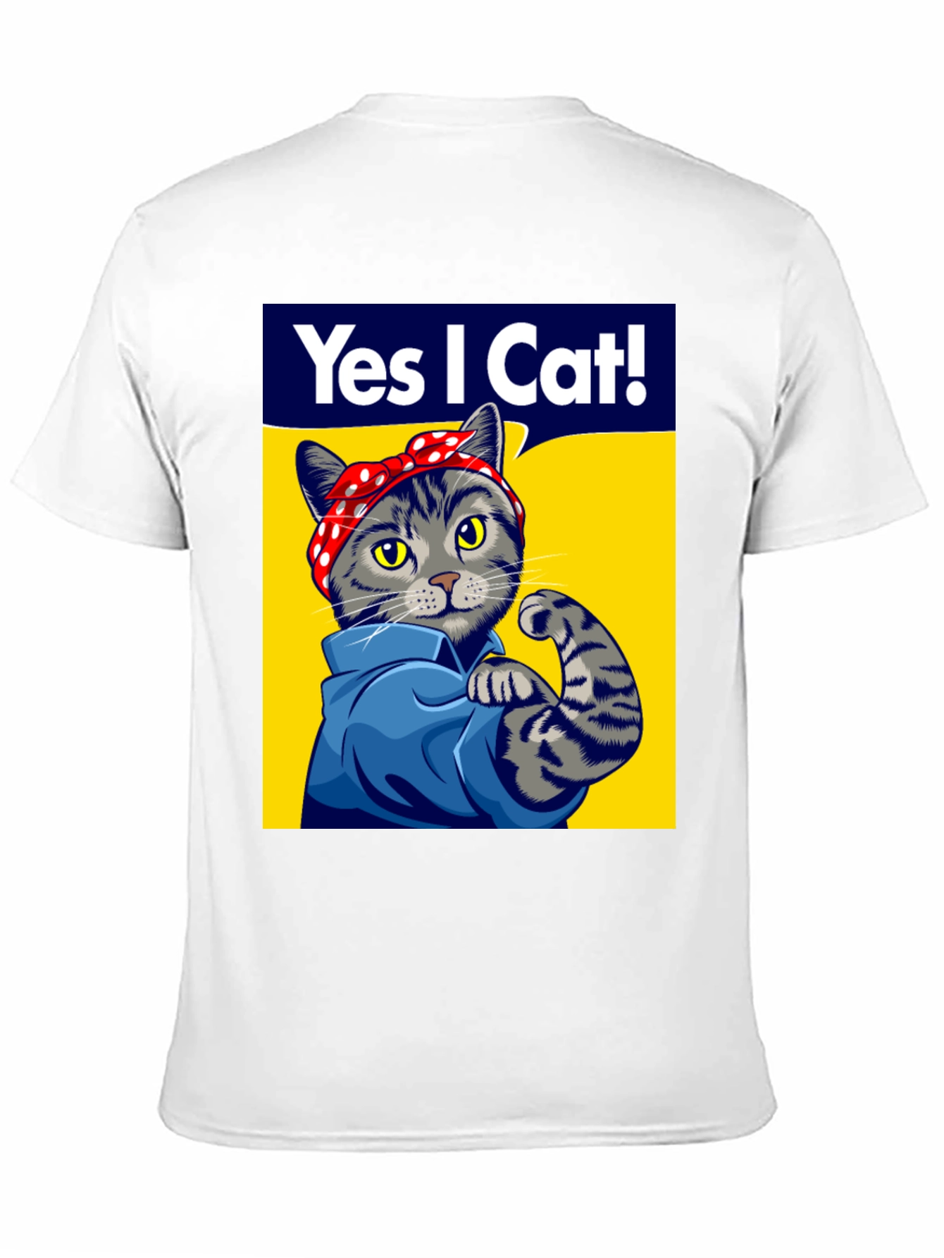 Rosie the Riveter Cat T-Shirt