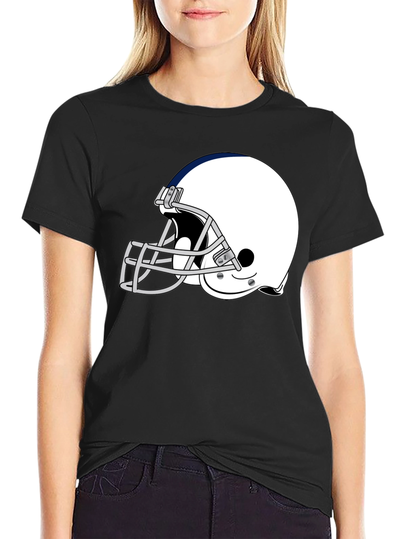 Football Helmet Graphic T-Shirt - Classic Design