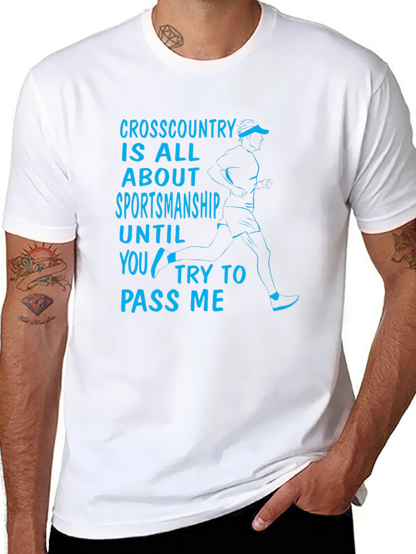Funny Cross Country Sportsmanship Graphic T-Shirt