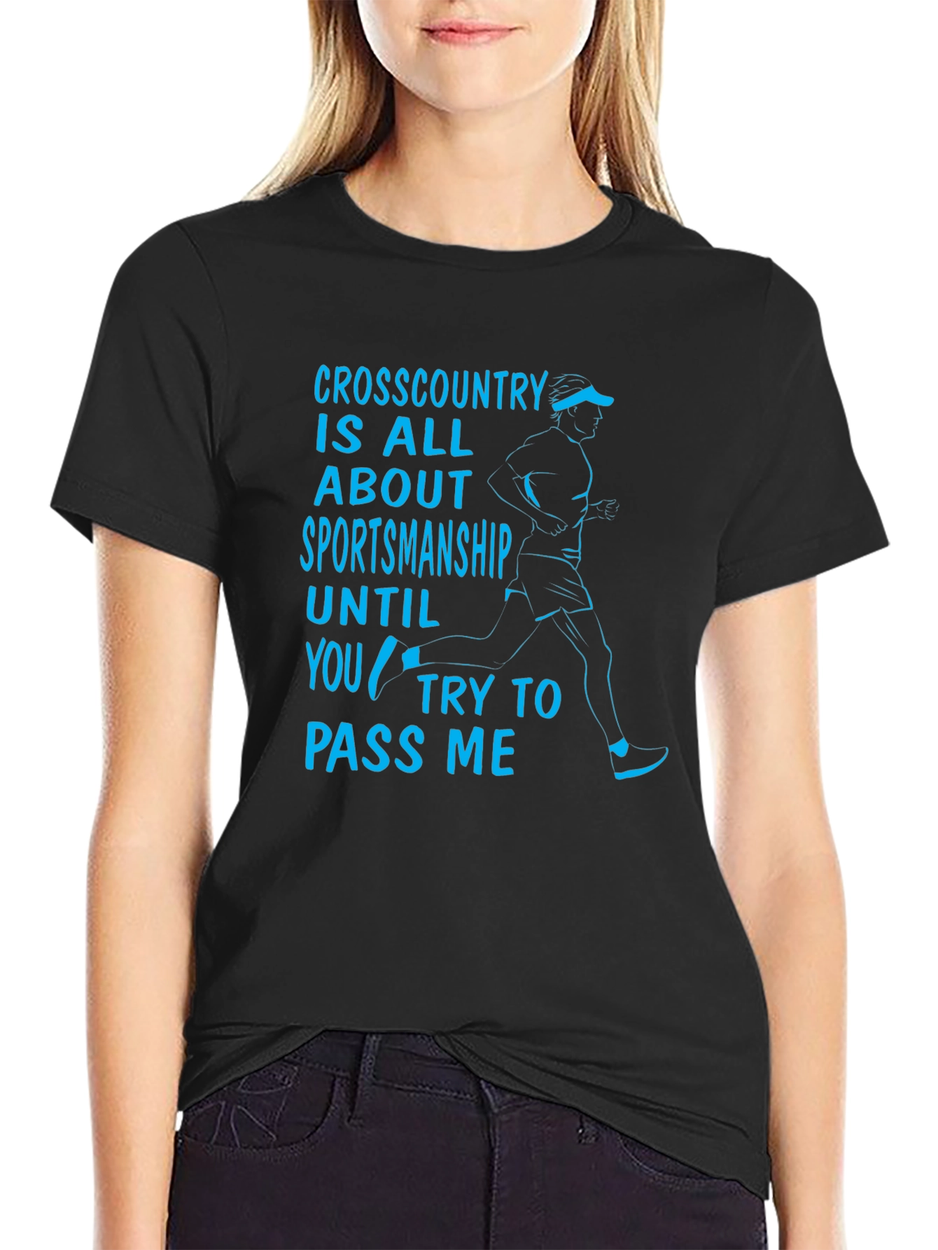 Funny Cross Country Sportsmanship Graphic T-Shirt