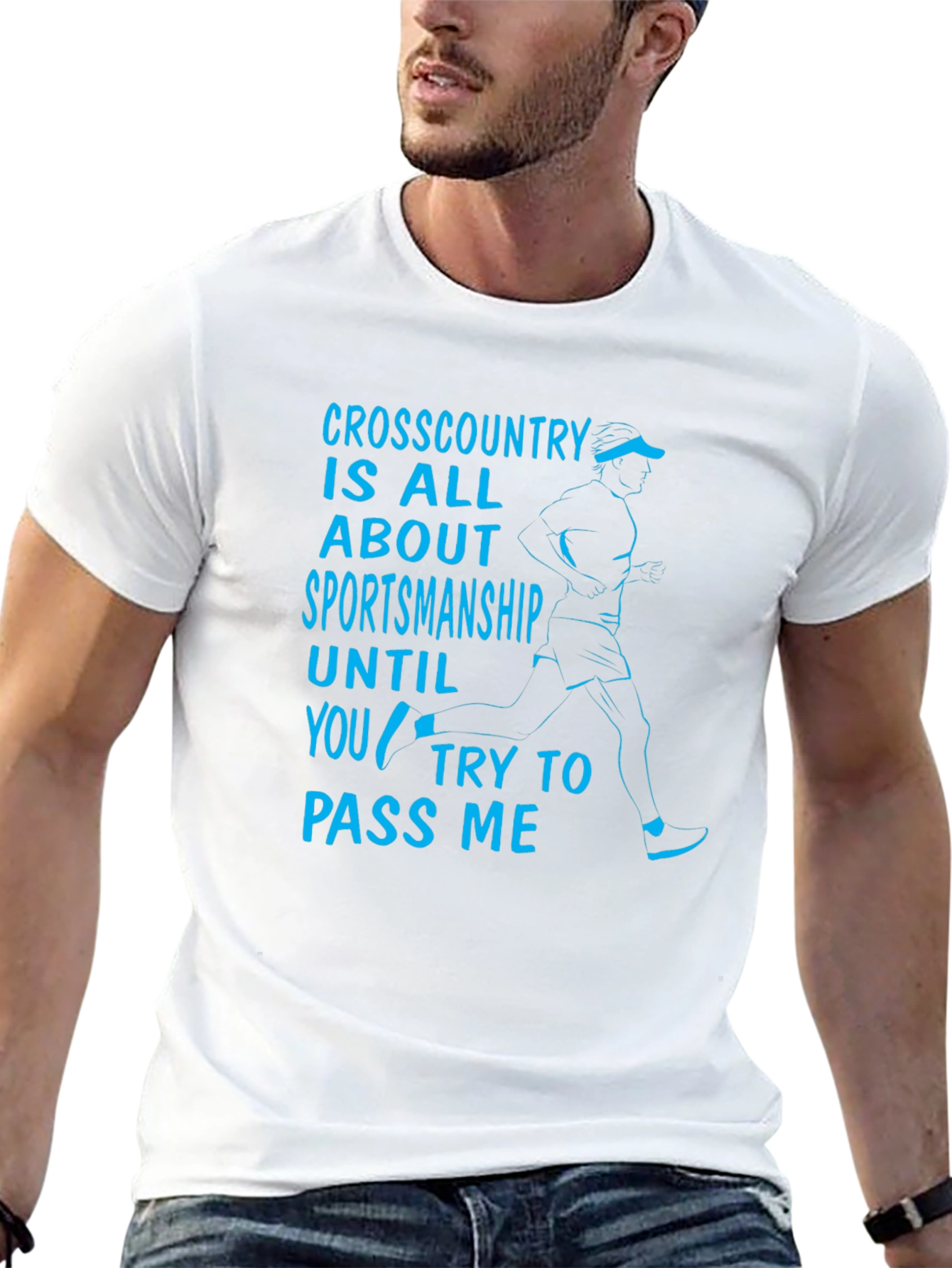 Funny Cross Country Sportsmanship Graphic T-Shirt