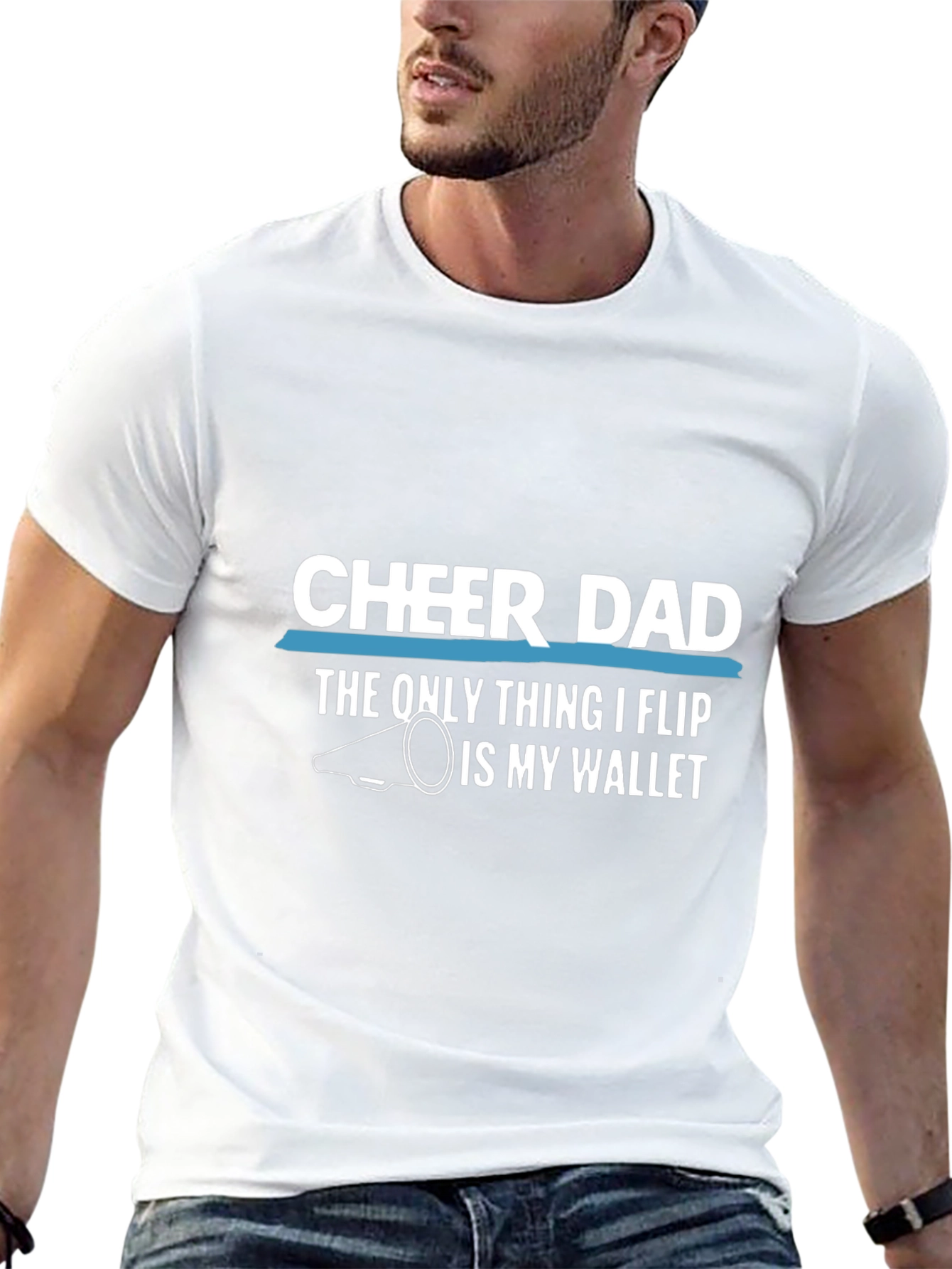 Cheer Dad T-Shirt - Funny Fathers Day Gift