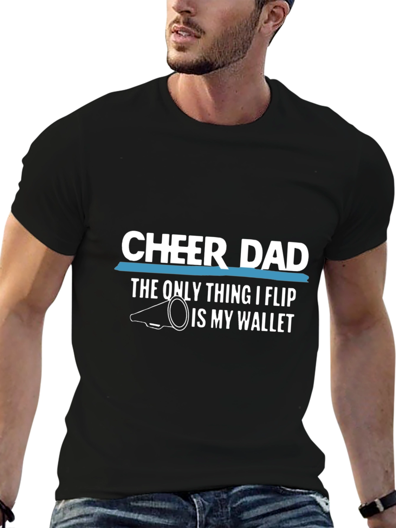 Cheer Dad T-Shirt - Funny Fathers Day Gift