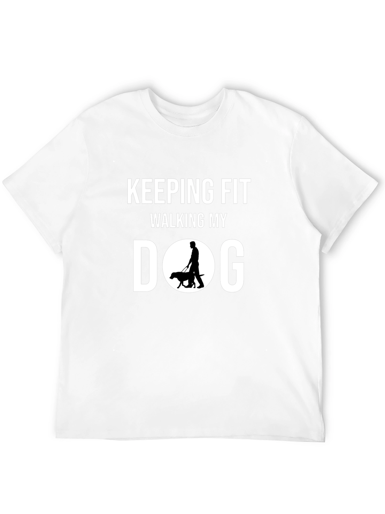 Keeping Fit Walking My Dog Graphic Tee