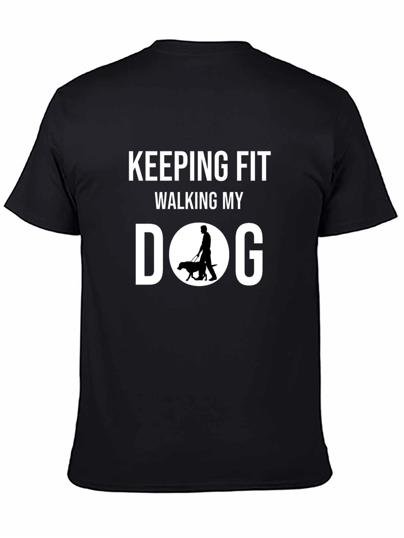 Keeping Fit Walking My Dog Graphic Tee