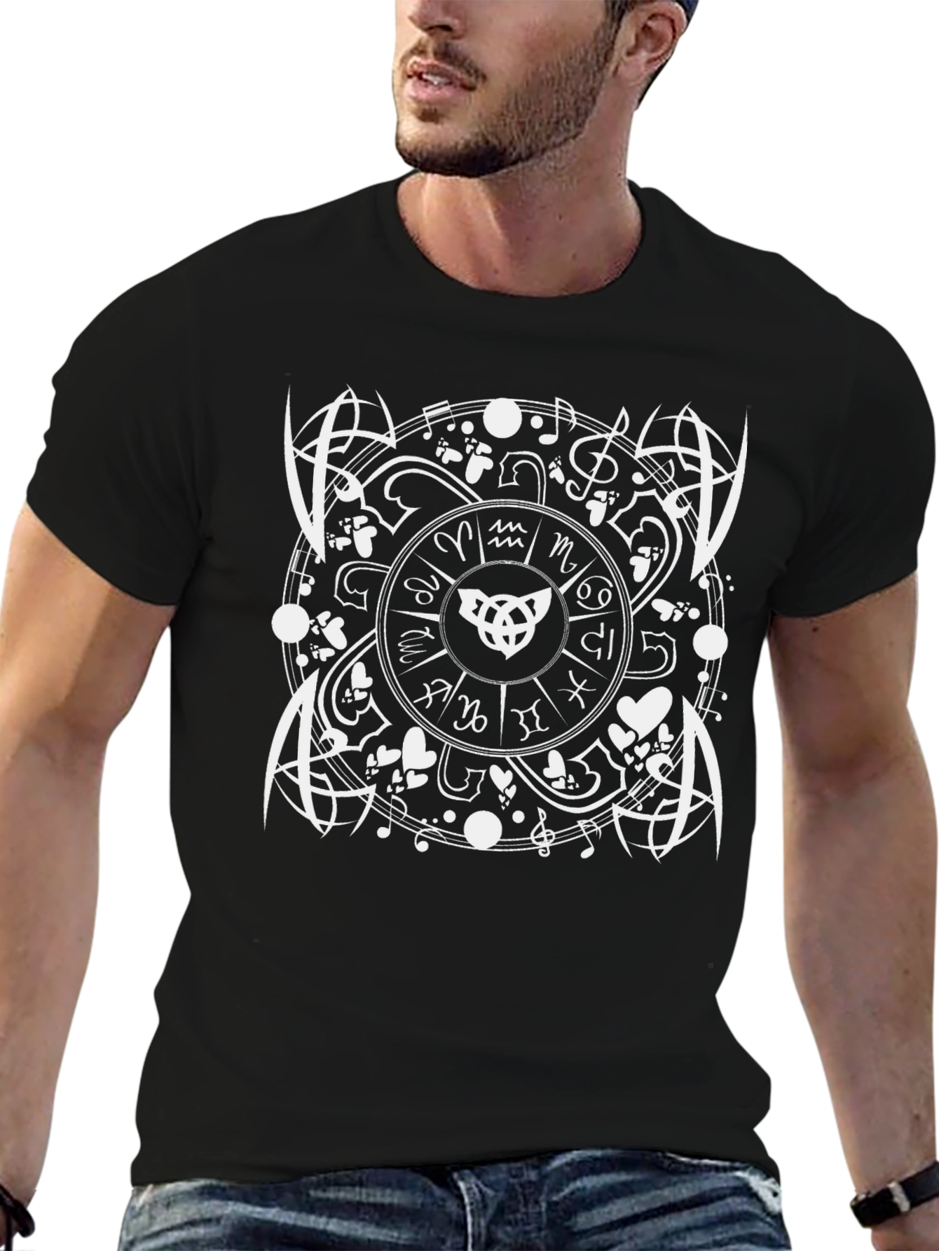 Wiccan Zodiac T-Shirt - Witchcraft Occult Tee