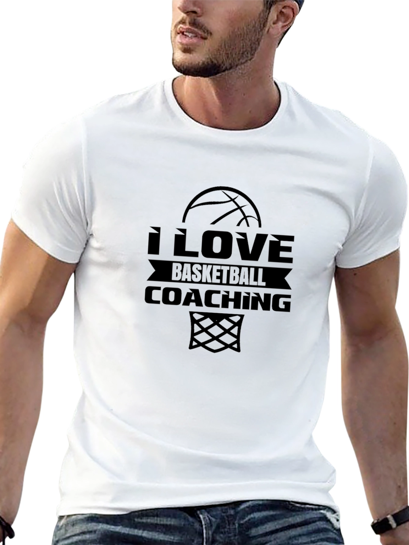 I Love Basketball Coaching T-Shirt