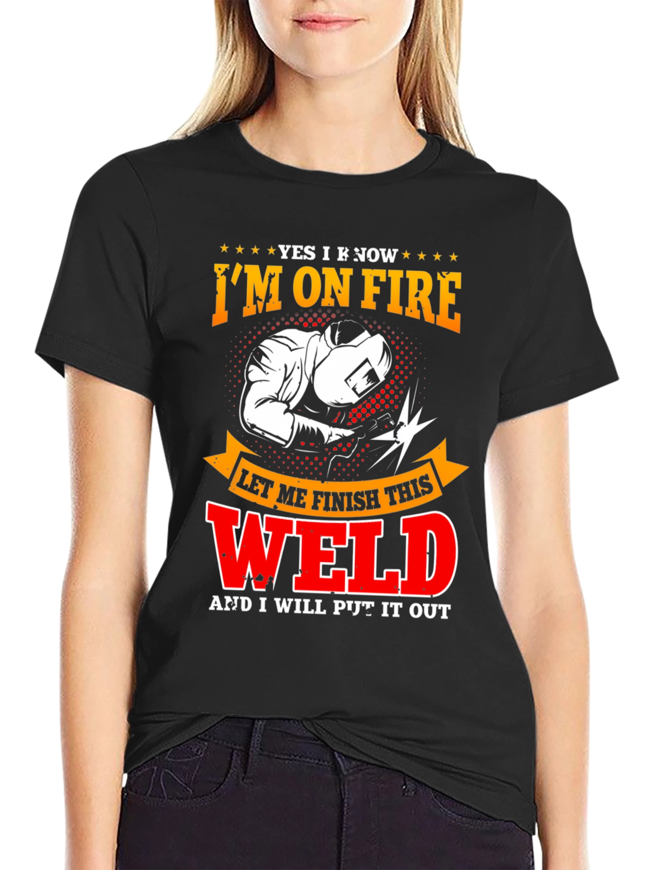 Im On Fire Welder T-Shirt