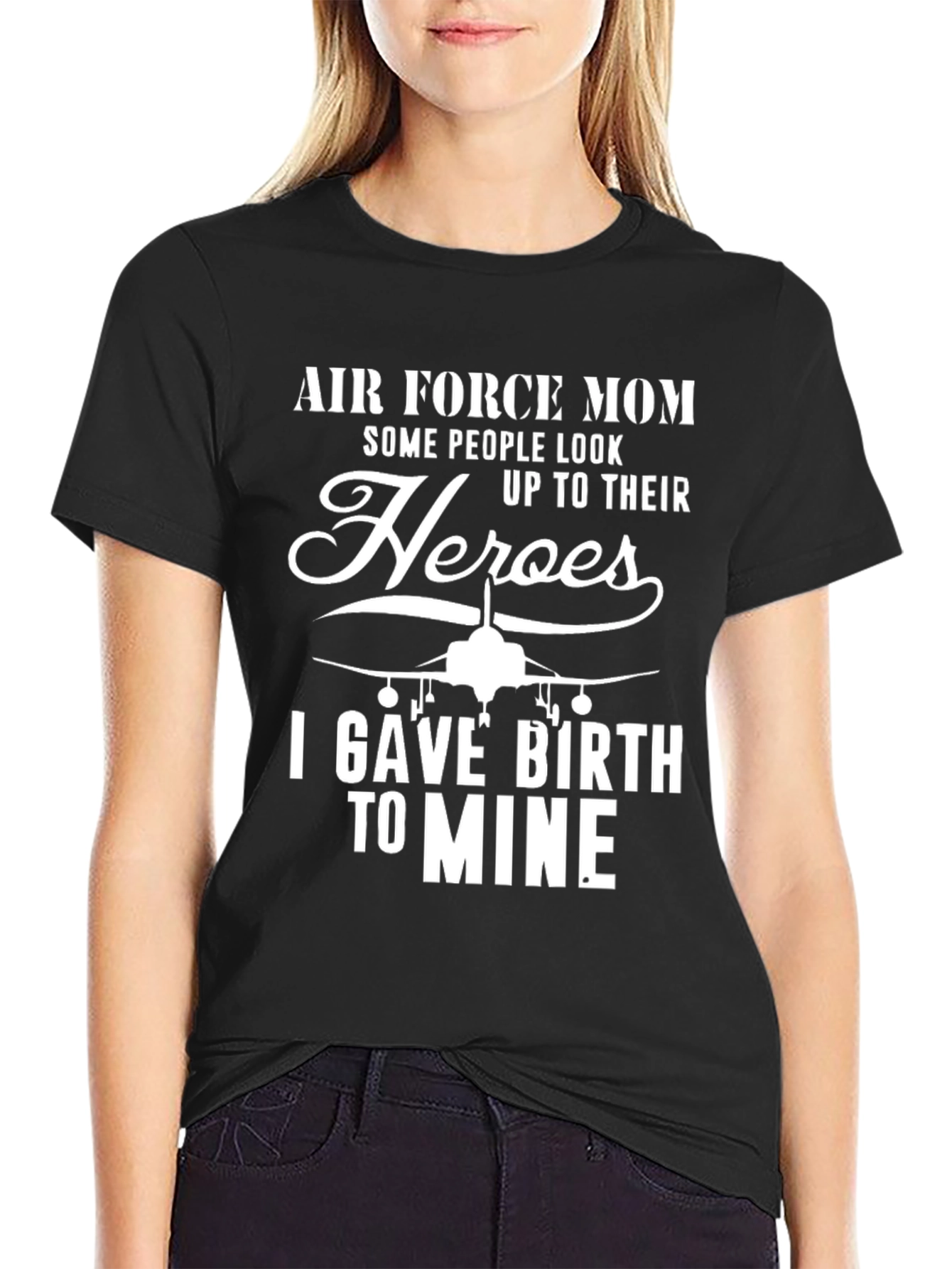 Air Force Mom T-Shirt - Heros Mother