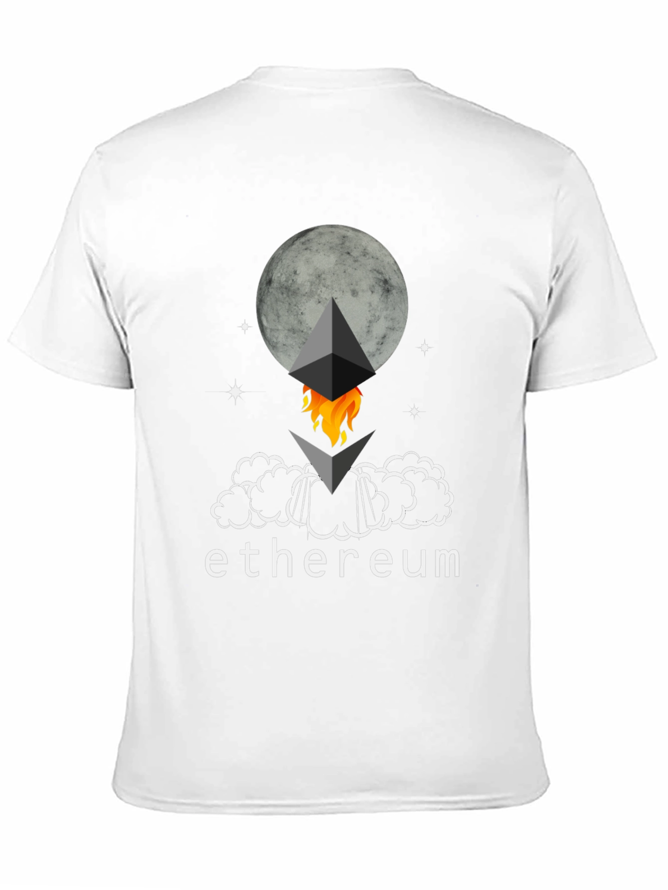 Ethereum Rocket Moon T-Shirt - Crypto Tee