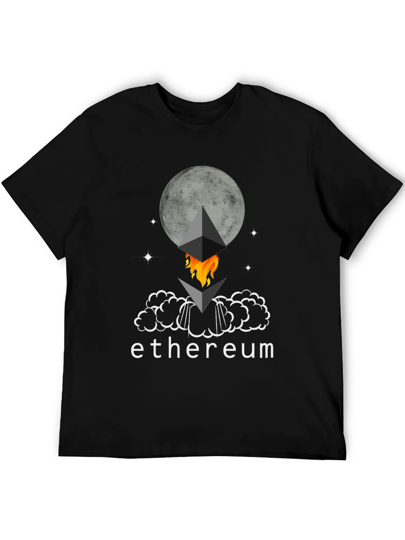 Ethereum Rocket Moon T-Shirt - Crypto Tee