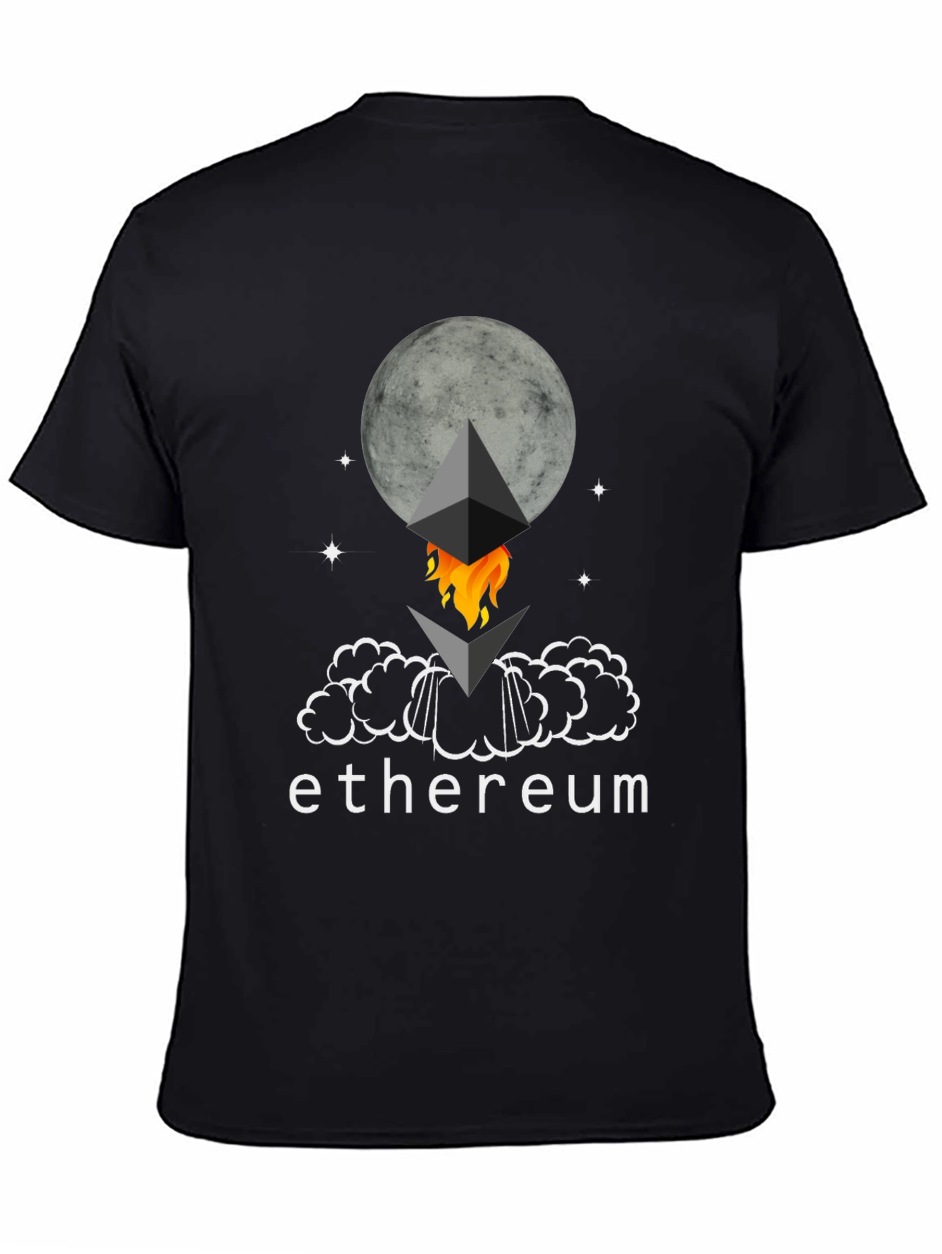 Ethereum Rocket Moon T-Shirt - Crypto Tee