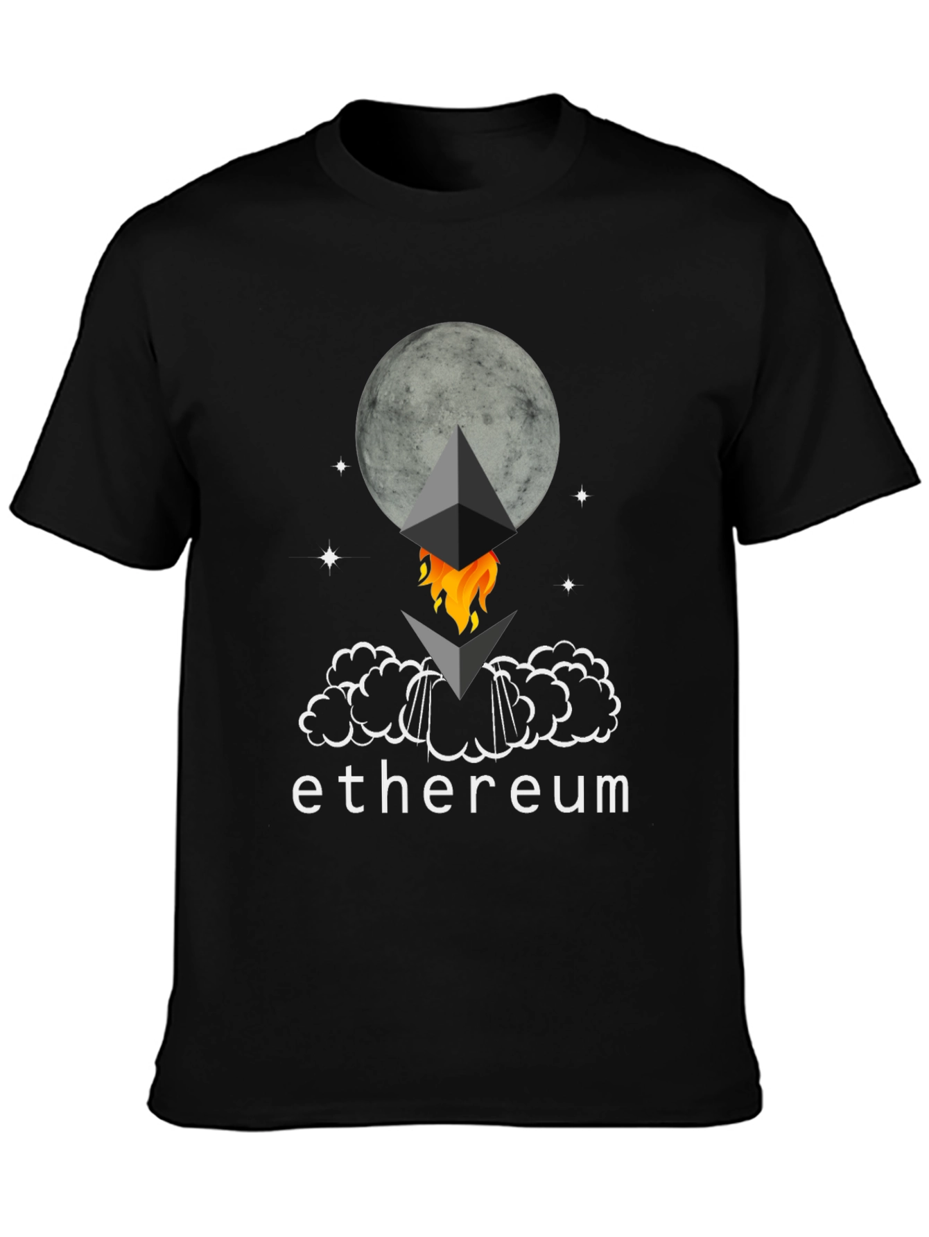 Ethereum Rocket Moon T-Shirt - Crypto Tee