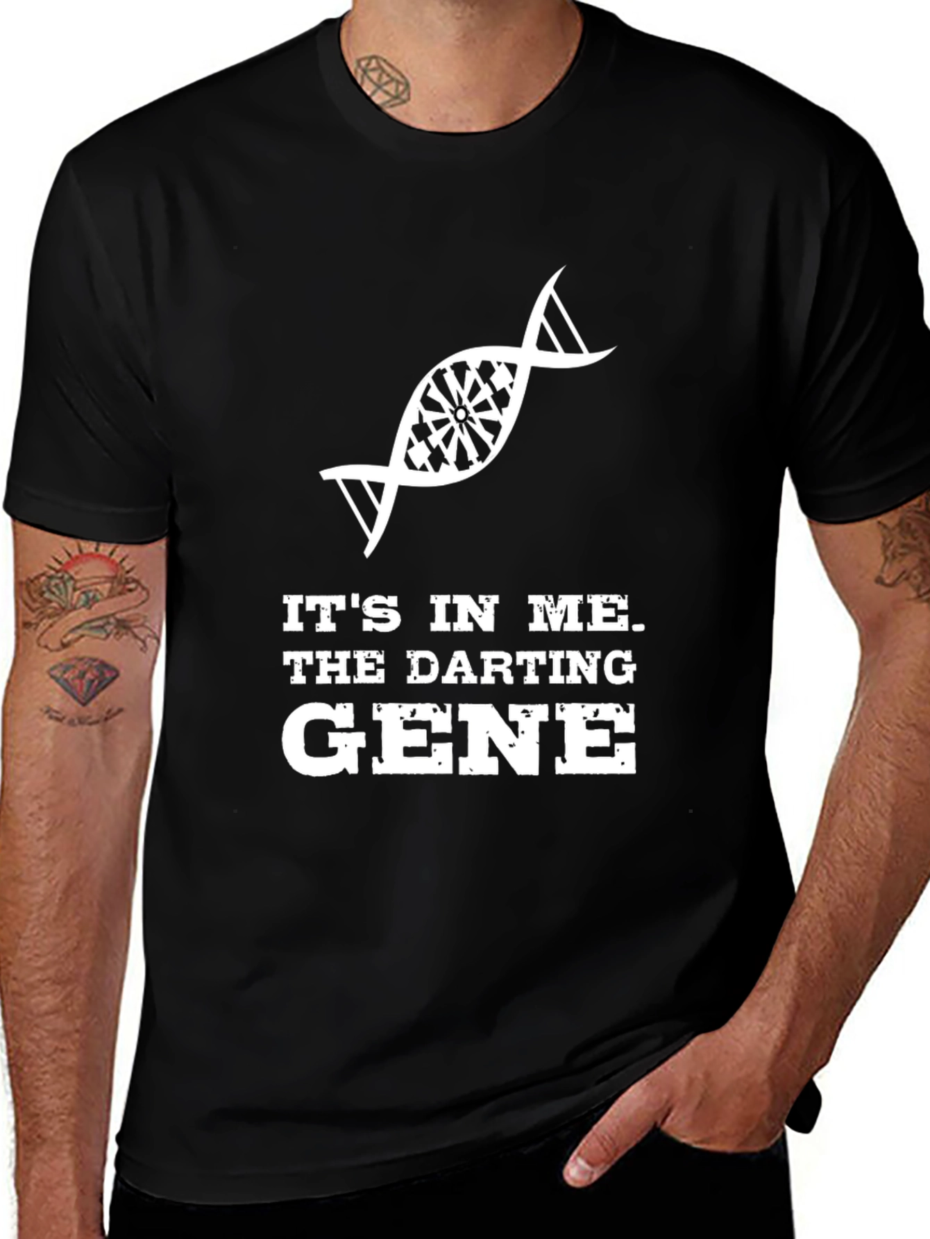 Darting Gene T-Shirt - Darts DNA Graphic Tee