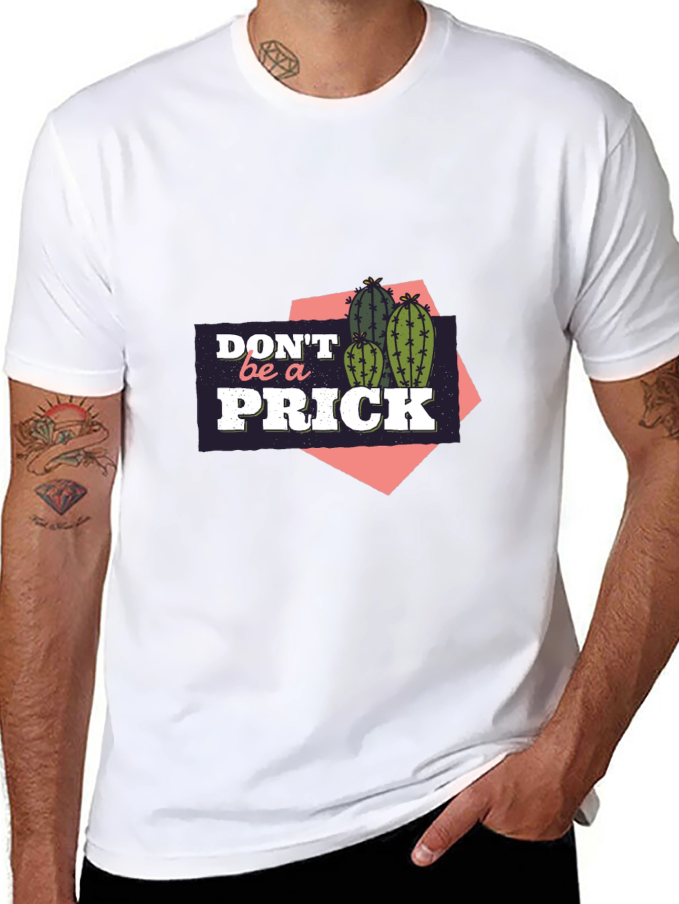 Dont Be A Prick Cactus Graphic T-Shirt