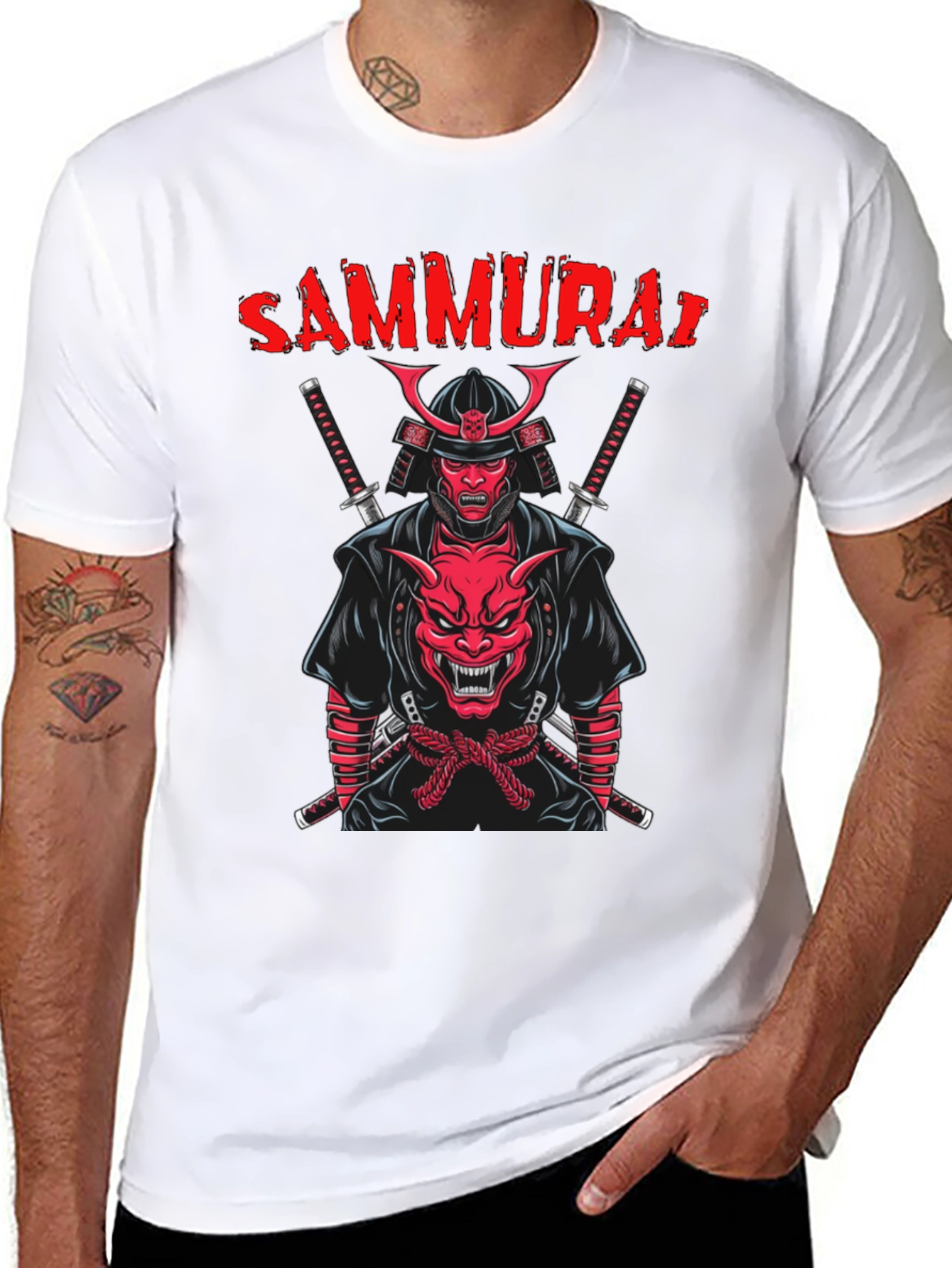 Samurai Graphic T-Shirt: Bold Streetwear