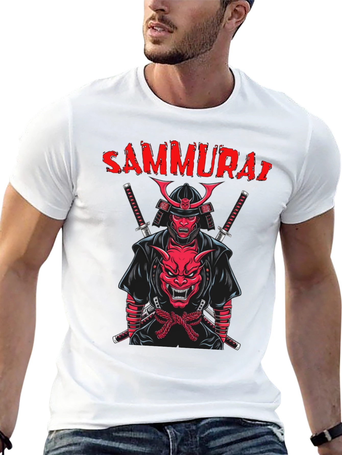 Samurai Graphic T-Shirt: Bold Streetwear