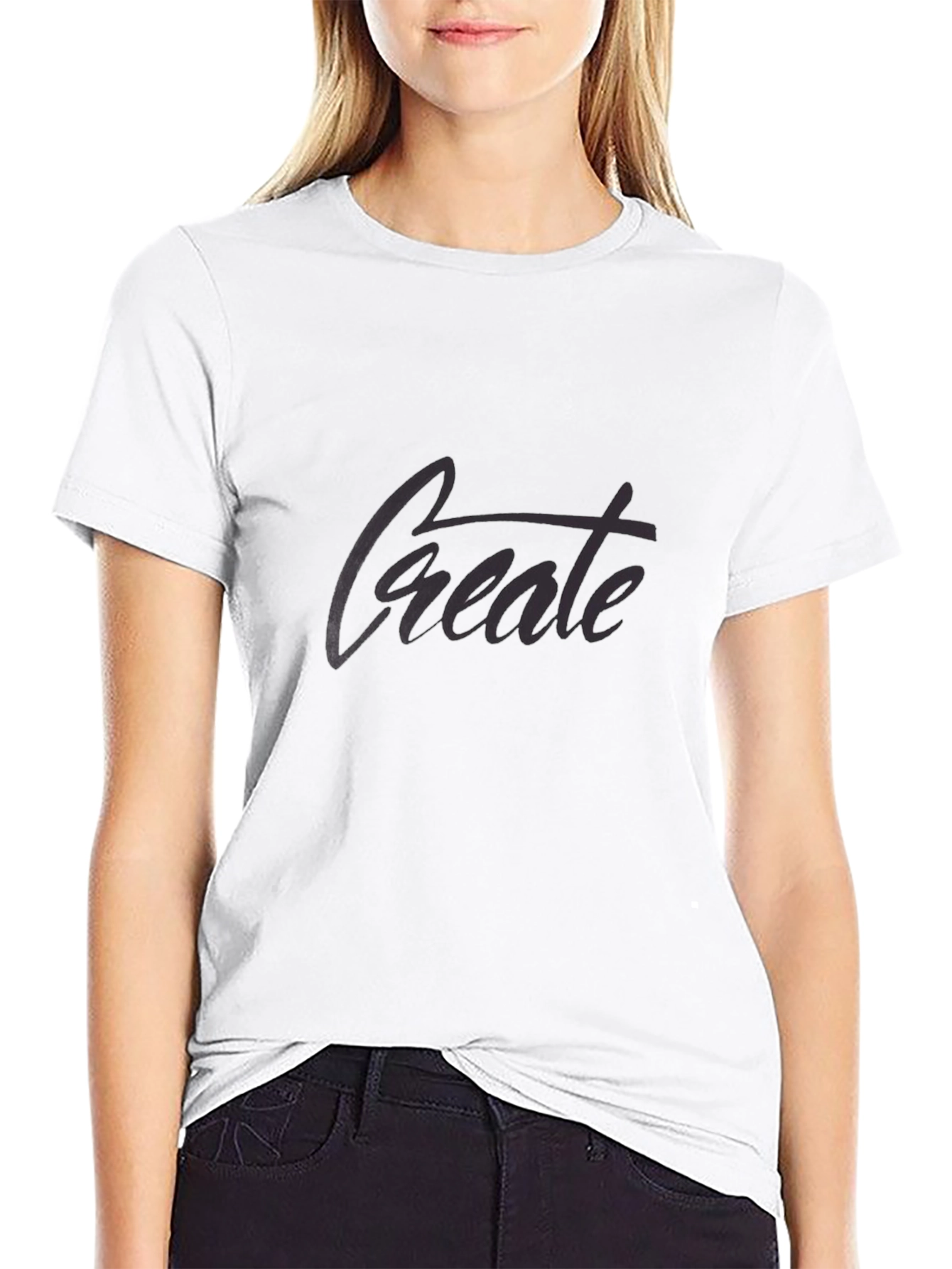 Create Black Graphic T-Shirt - Modern Style