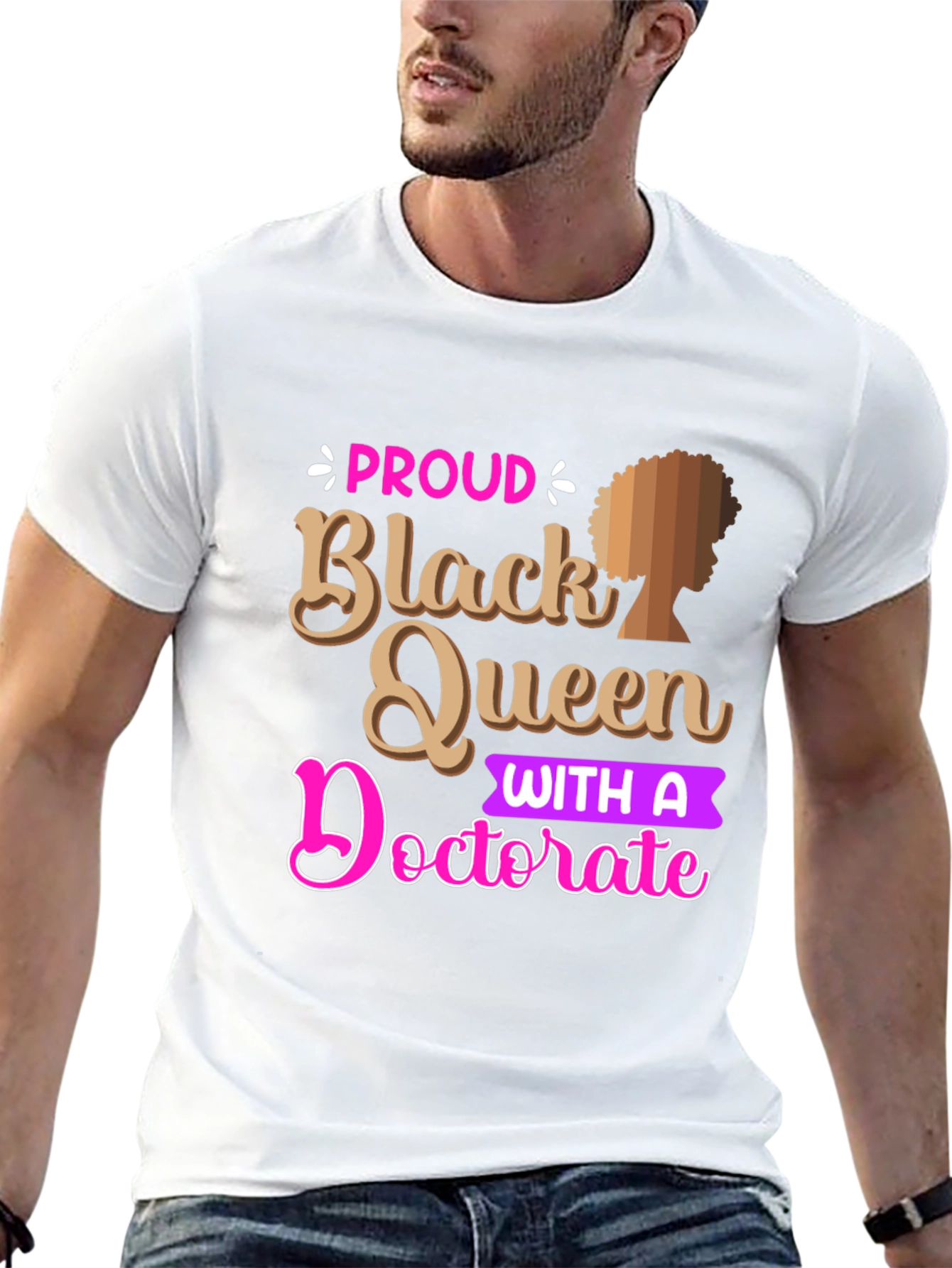 Proud Black Queen Doctorate Graphic Tee