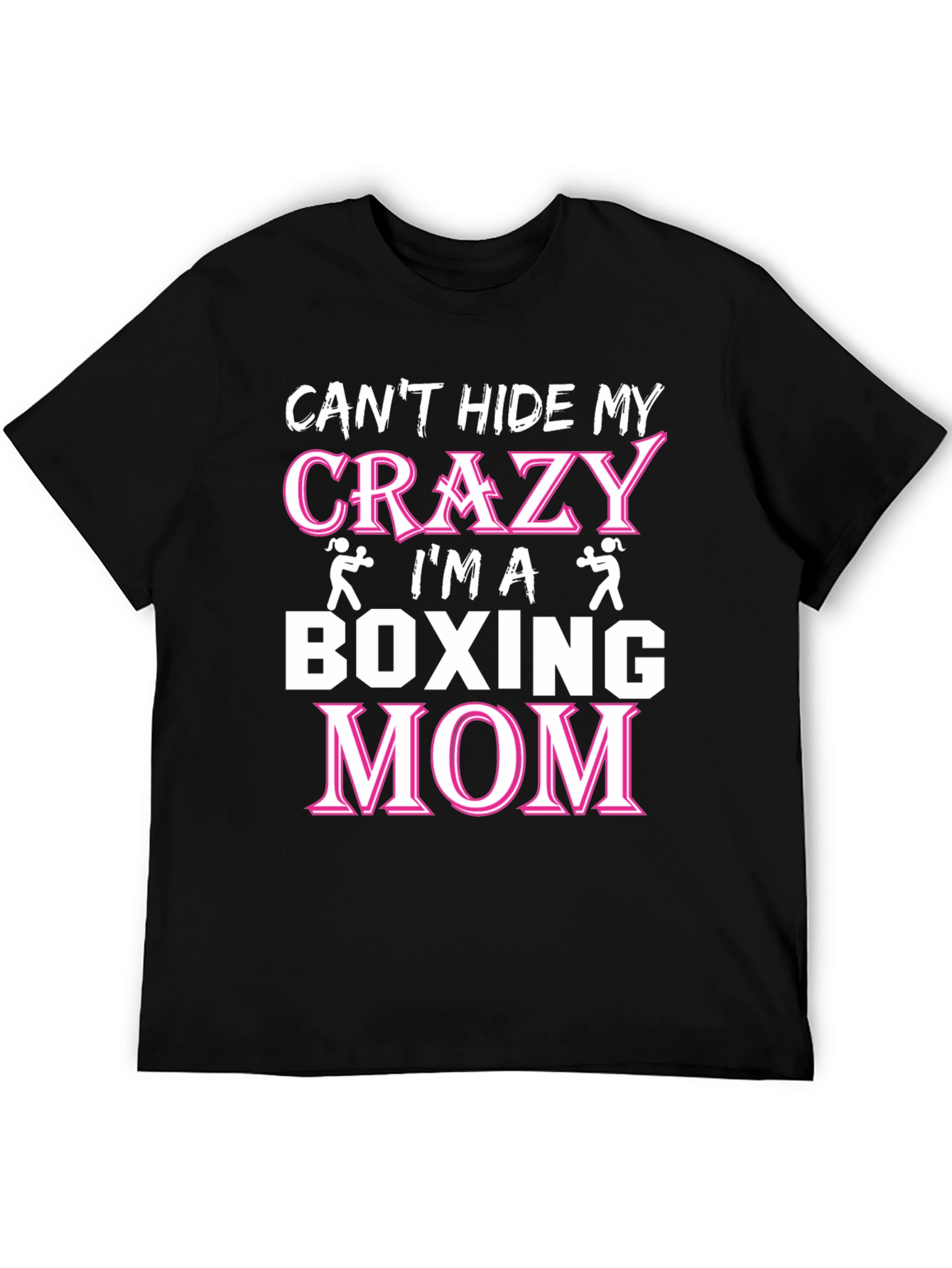 Crazy Boxing Mom Graphic T-Shirt