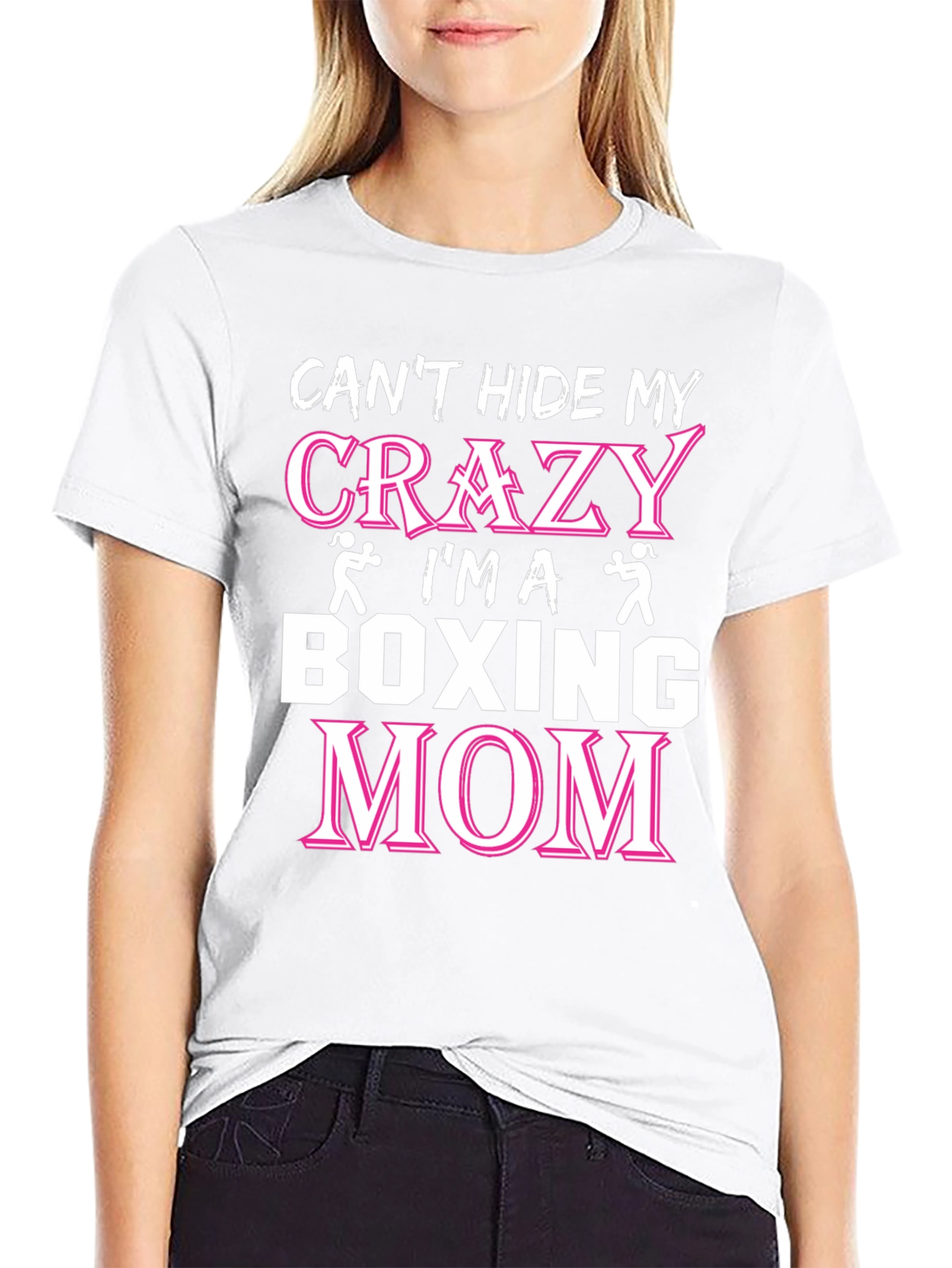 Crazy Boxing Mom Graphic T-Shirt