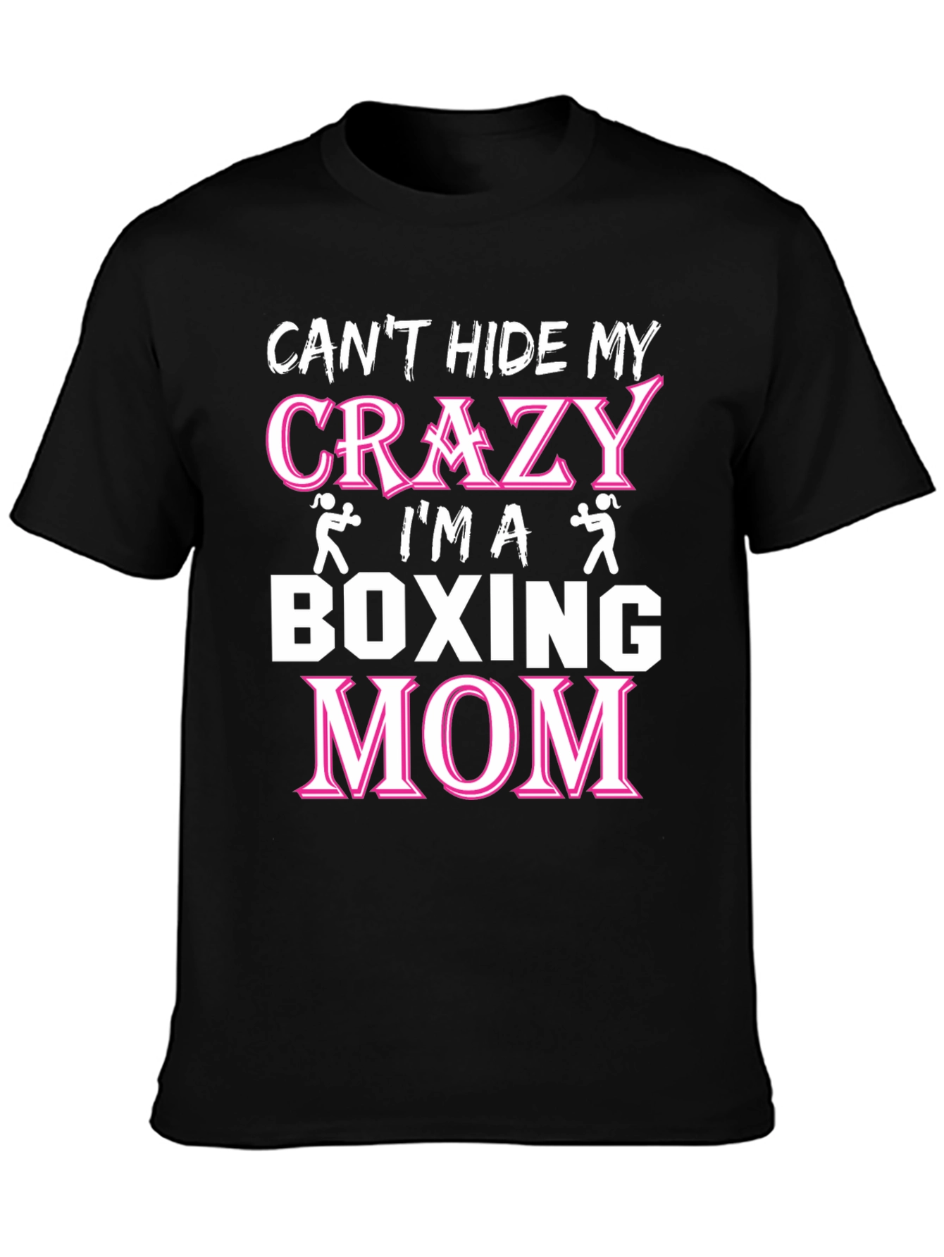 Crazy Boxing Mom Graphic T-Shirt