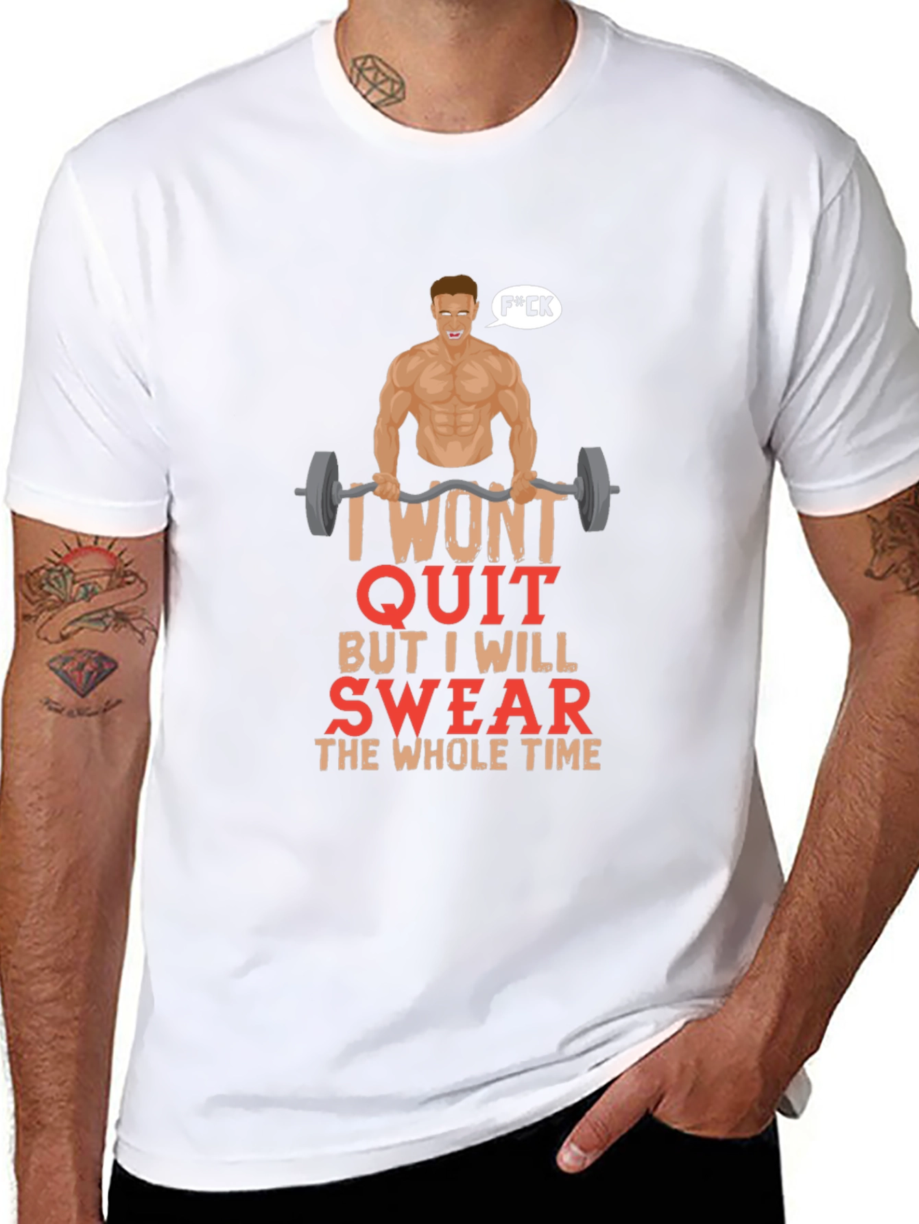 Funny Gym T-Shirt - I Wont Quit Graphic Tee