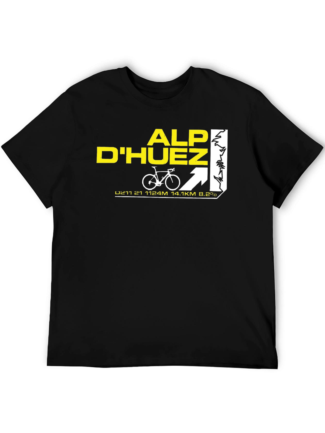 Alp DHuez Cycling T-Shirt - Mountain Climb Tee