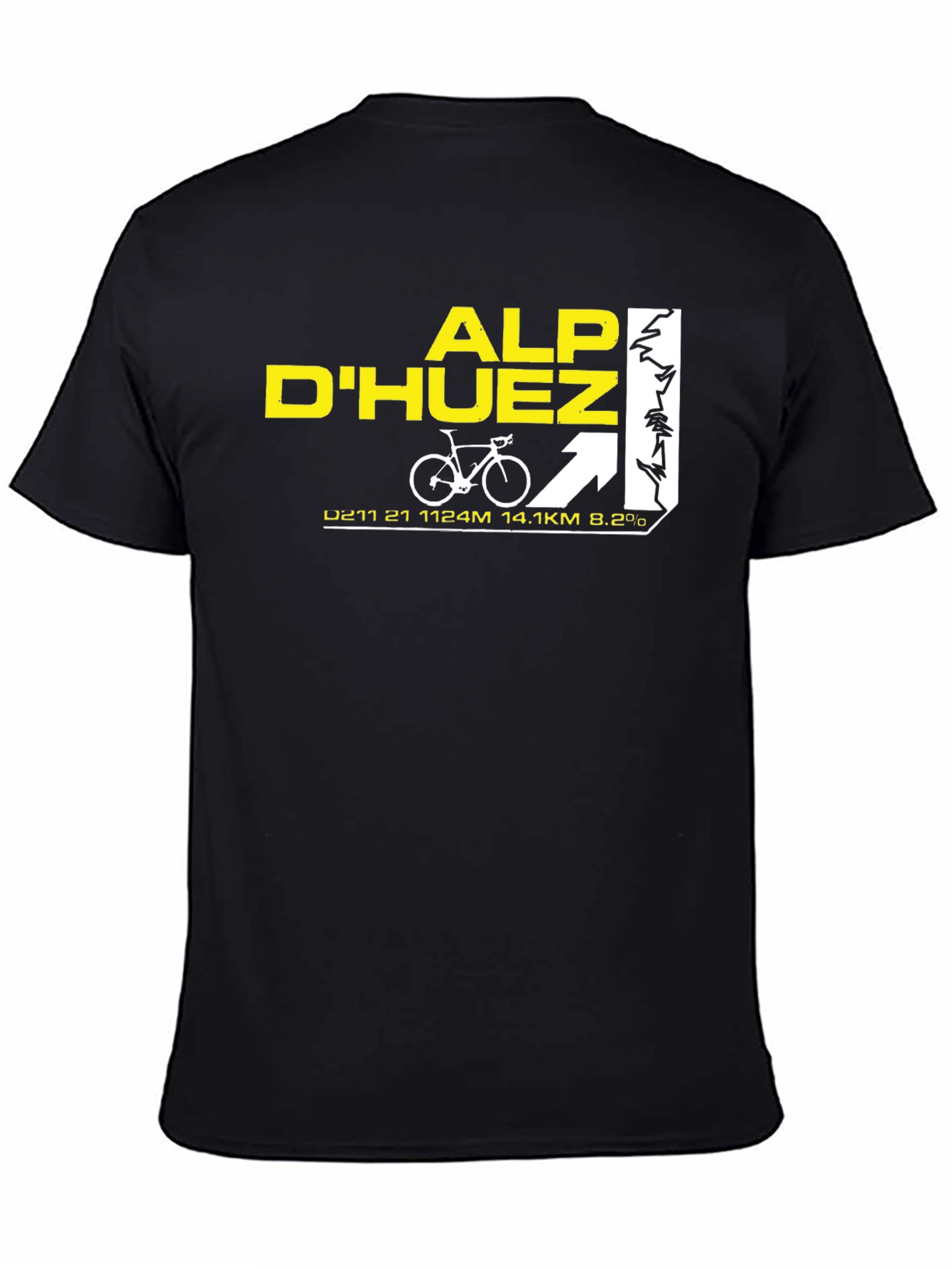 Alp DHuez Cycling T-Shirt - Mountain Climb Tee