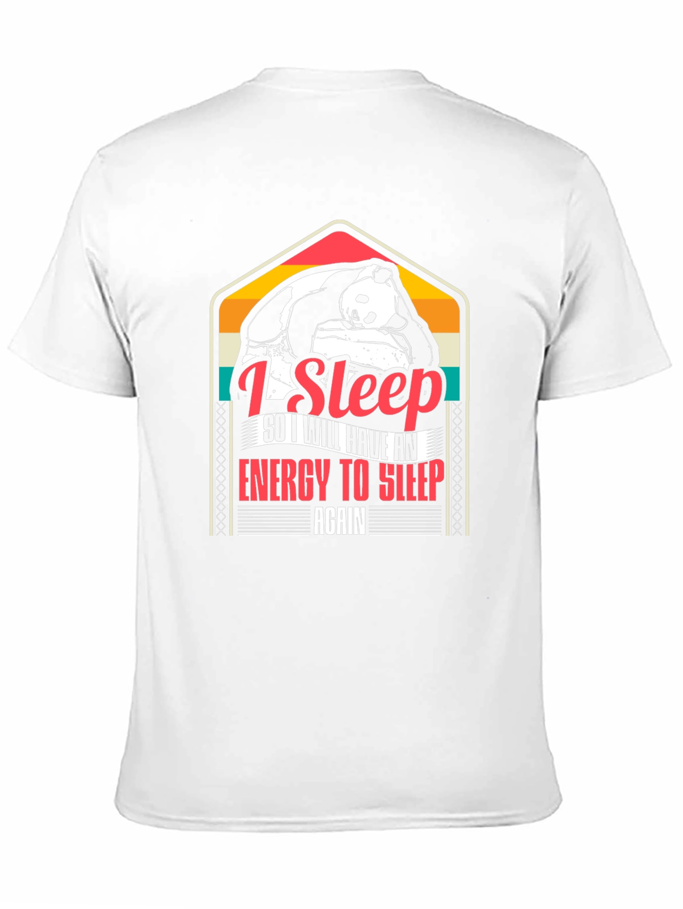 I Sleep Panda Graphic Tee - Black