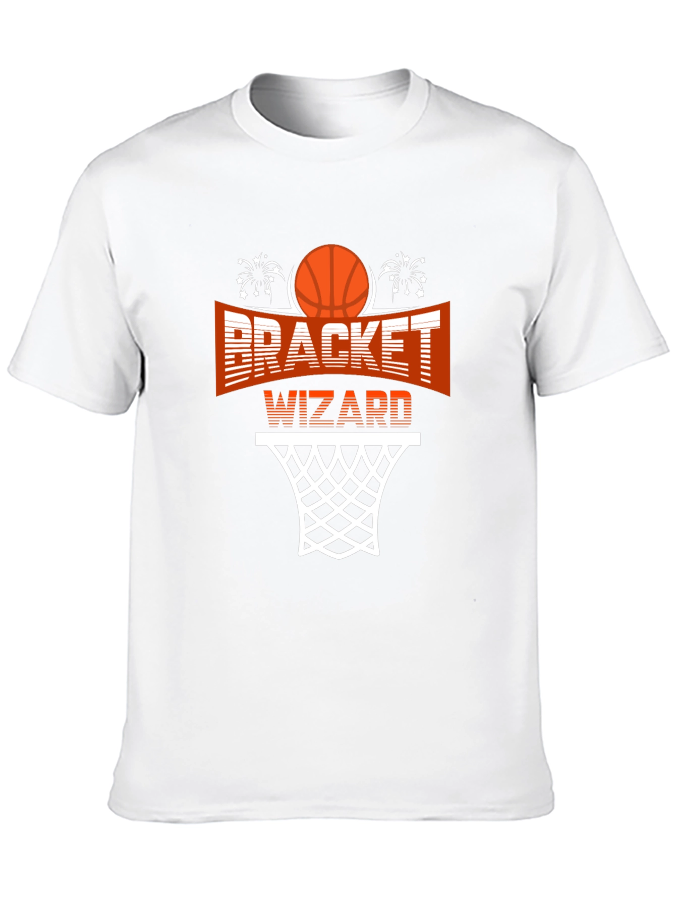 Bracket Wizard Graphic T-Shirt - Basketball Fan Apparel