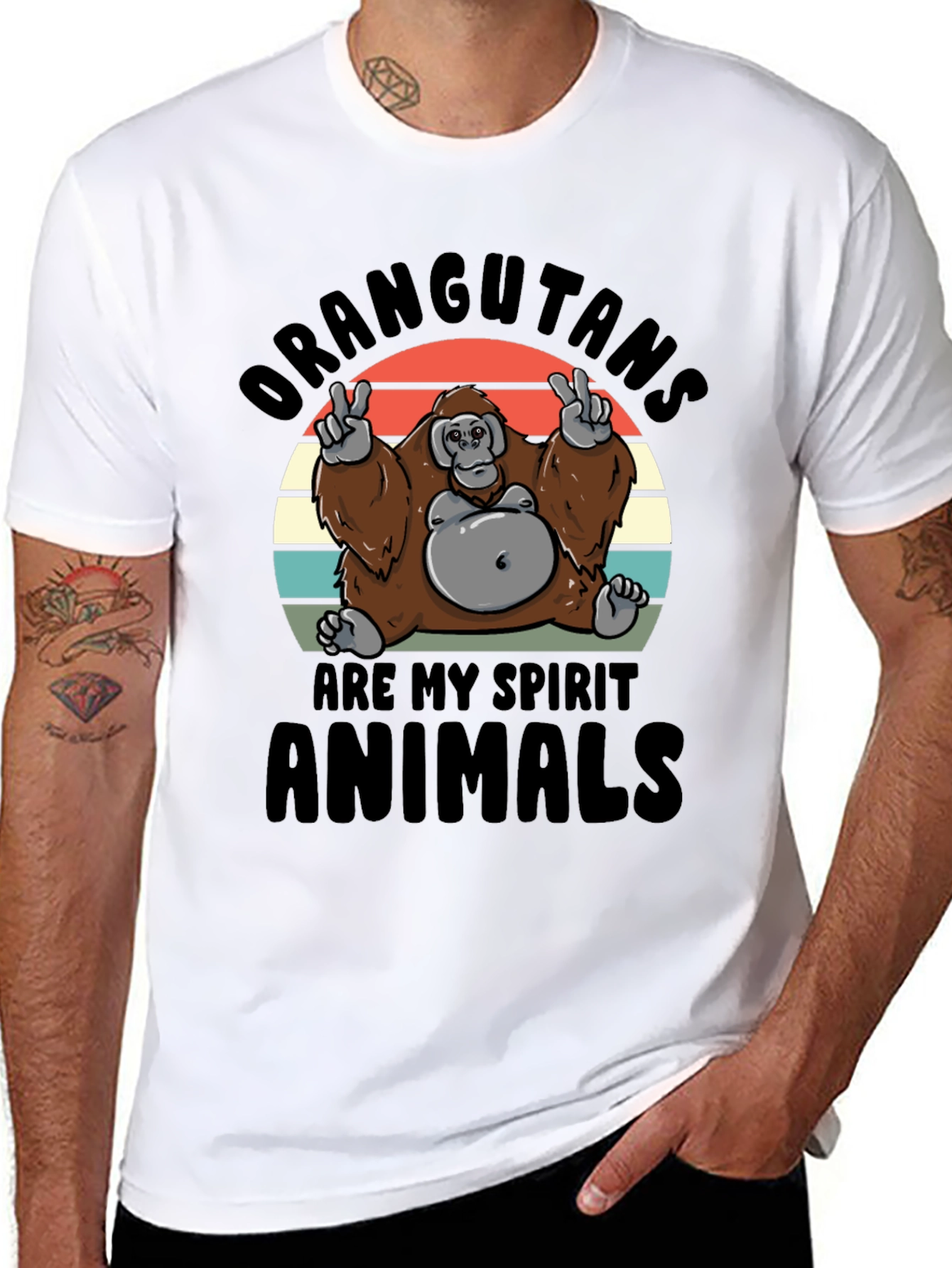 Orangutan Spirit Animal Graphic T-Shirt
