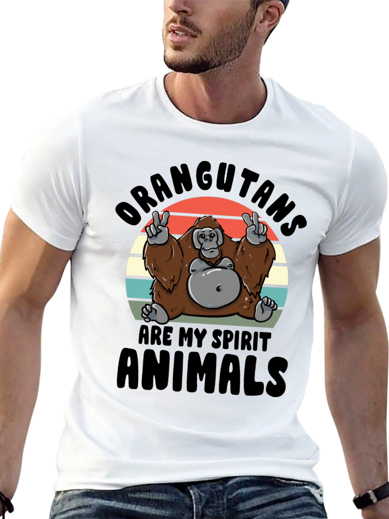 Orangutan Spirit Animal Graphic T-Shirt