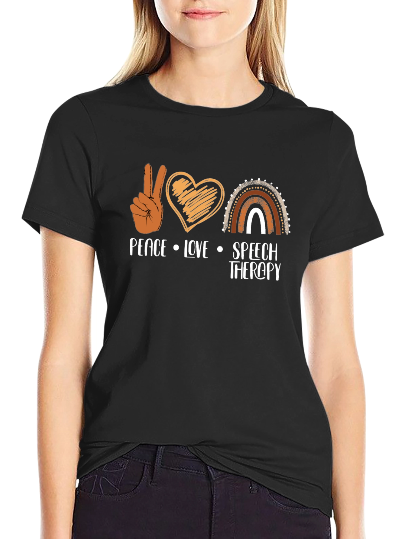 Peace Love Speech Therapy T-Shirt
