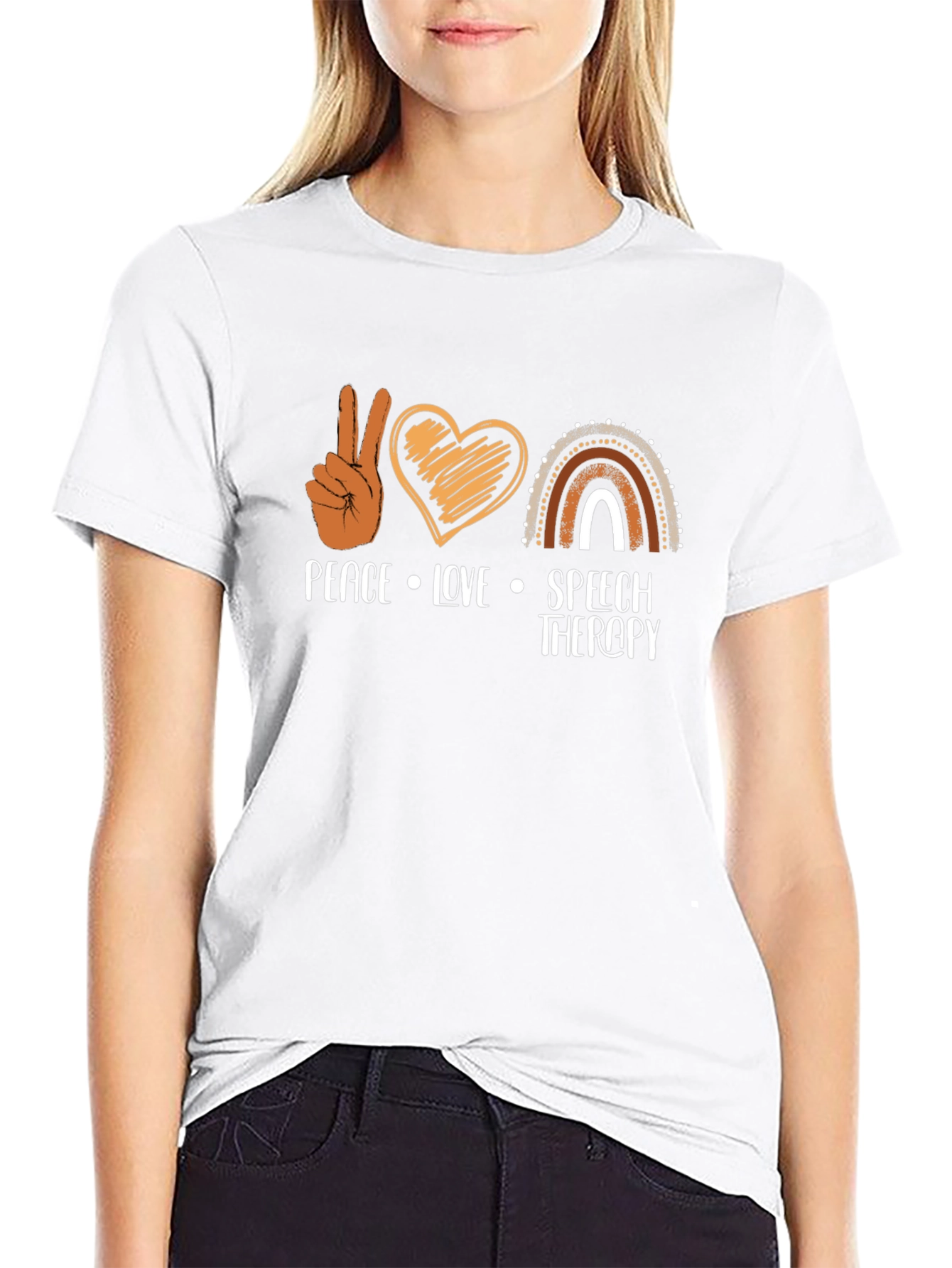 Peace Love Speech Therapy T-Shirt