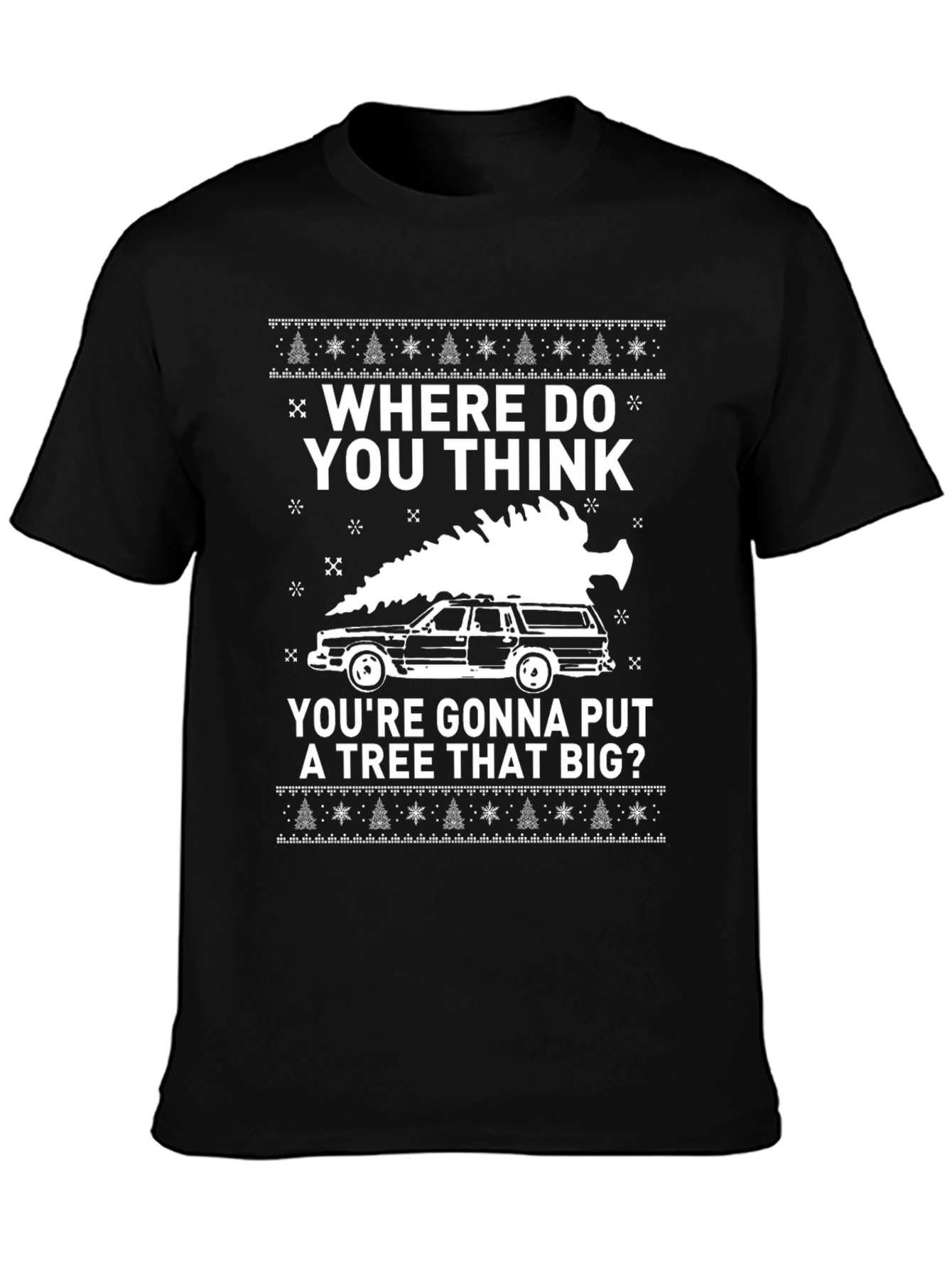 Funny Christmas Vacation Tree Car T-Shirt