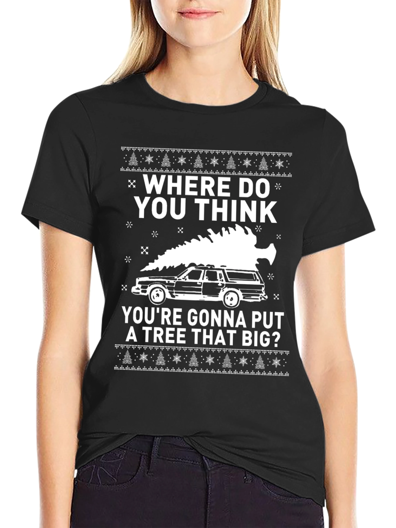 Funny Christmas Vacation Tree Car T-Shirt