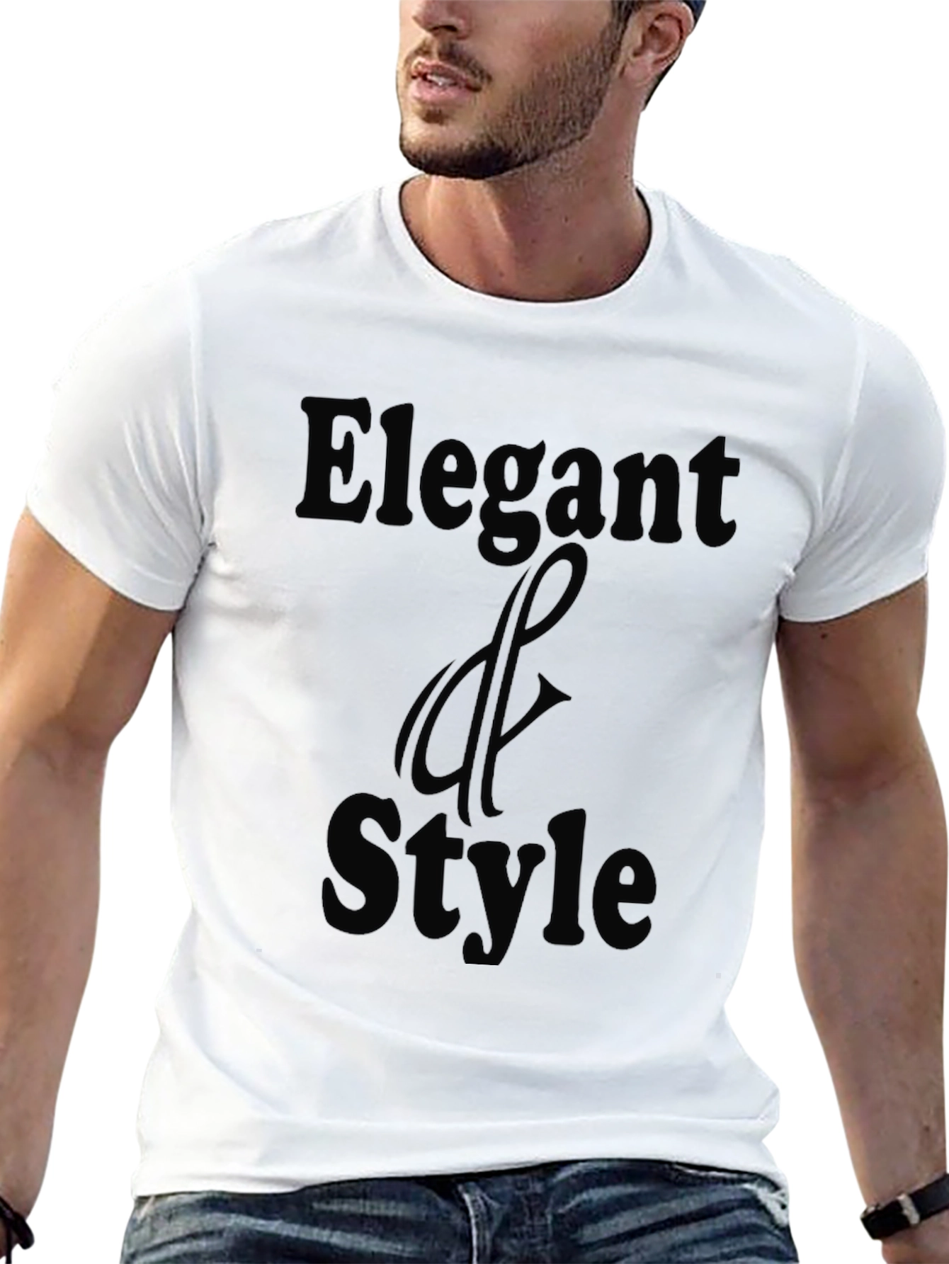 Elegant Style Black T-Shirt
