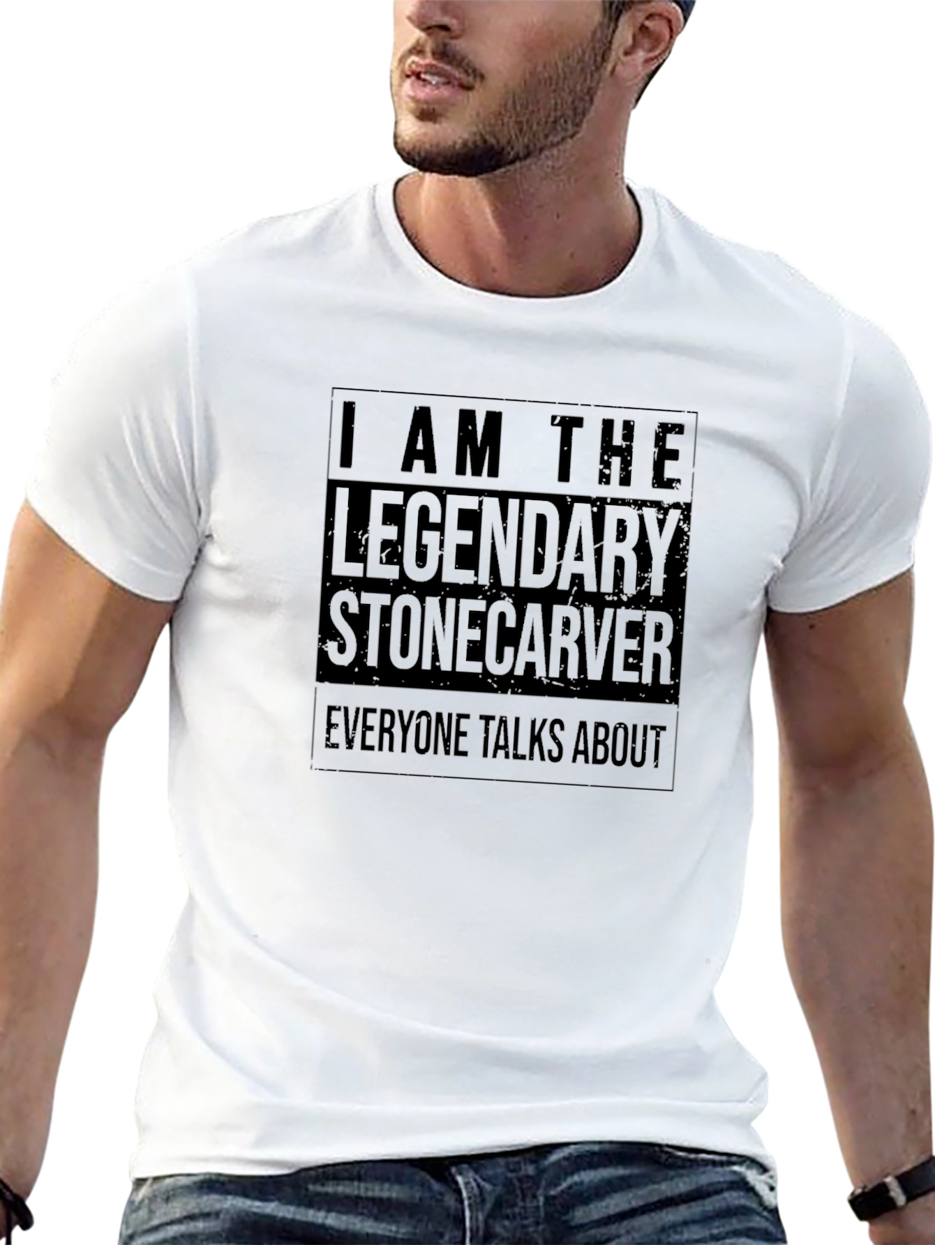 Legendary Stonecarver T-Shirt - Novelty Graphic Tee