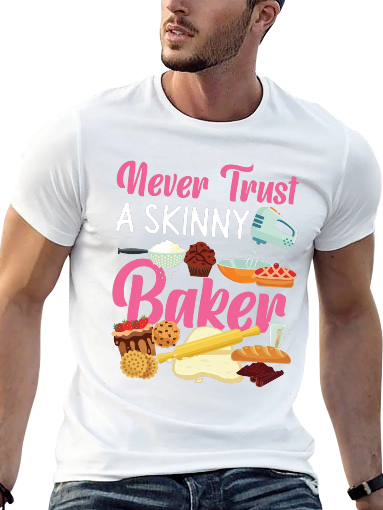 Never Trust Skinny Baker T-Shirt