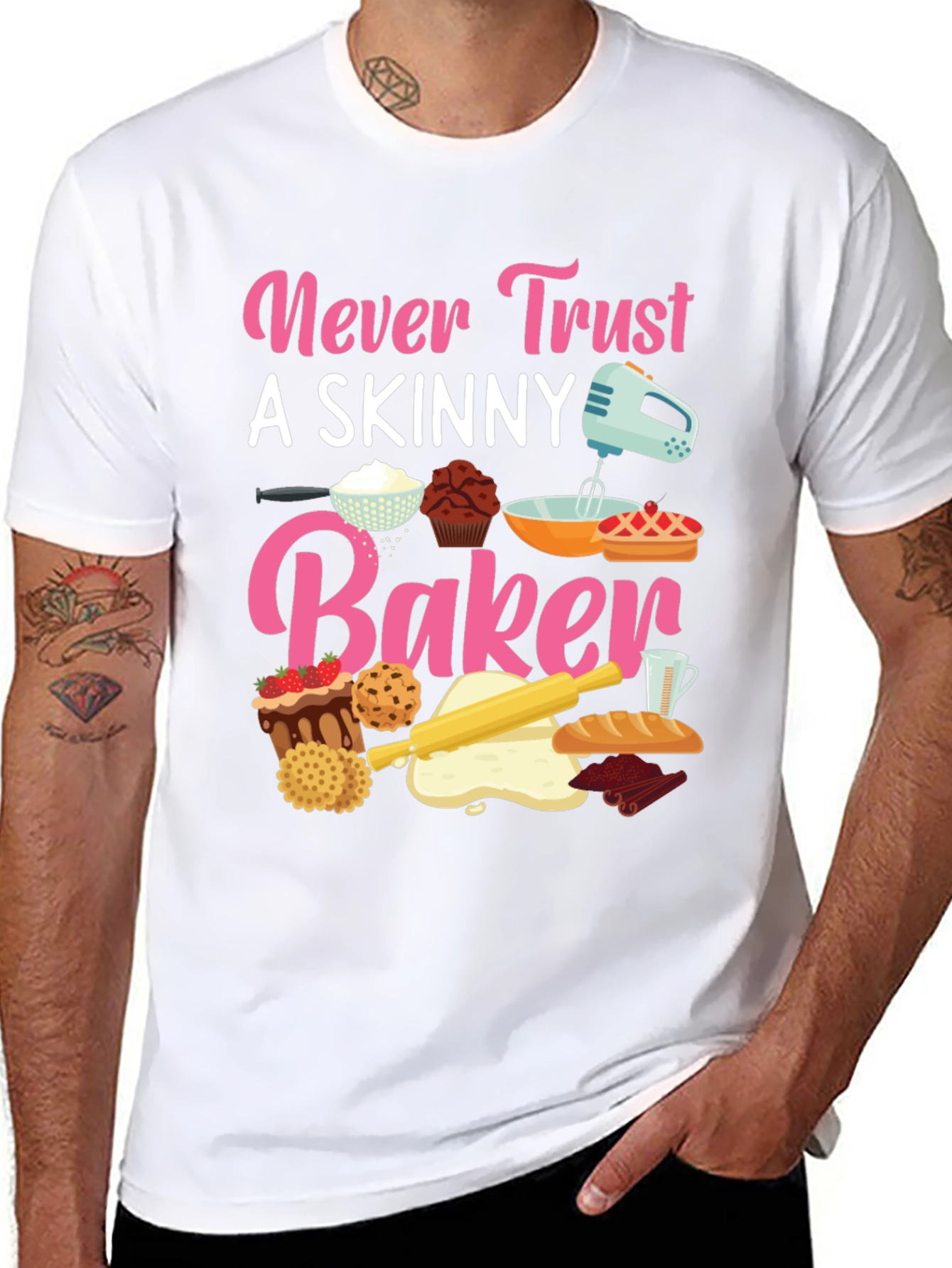 Never Trust Skinny Baker T-Shirt