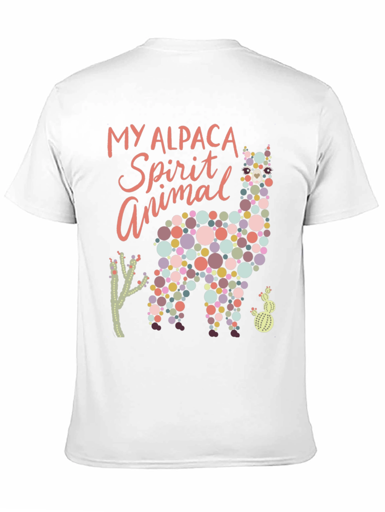 Alpaca Spirit Animal Graphic Tee - Black