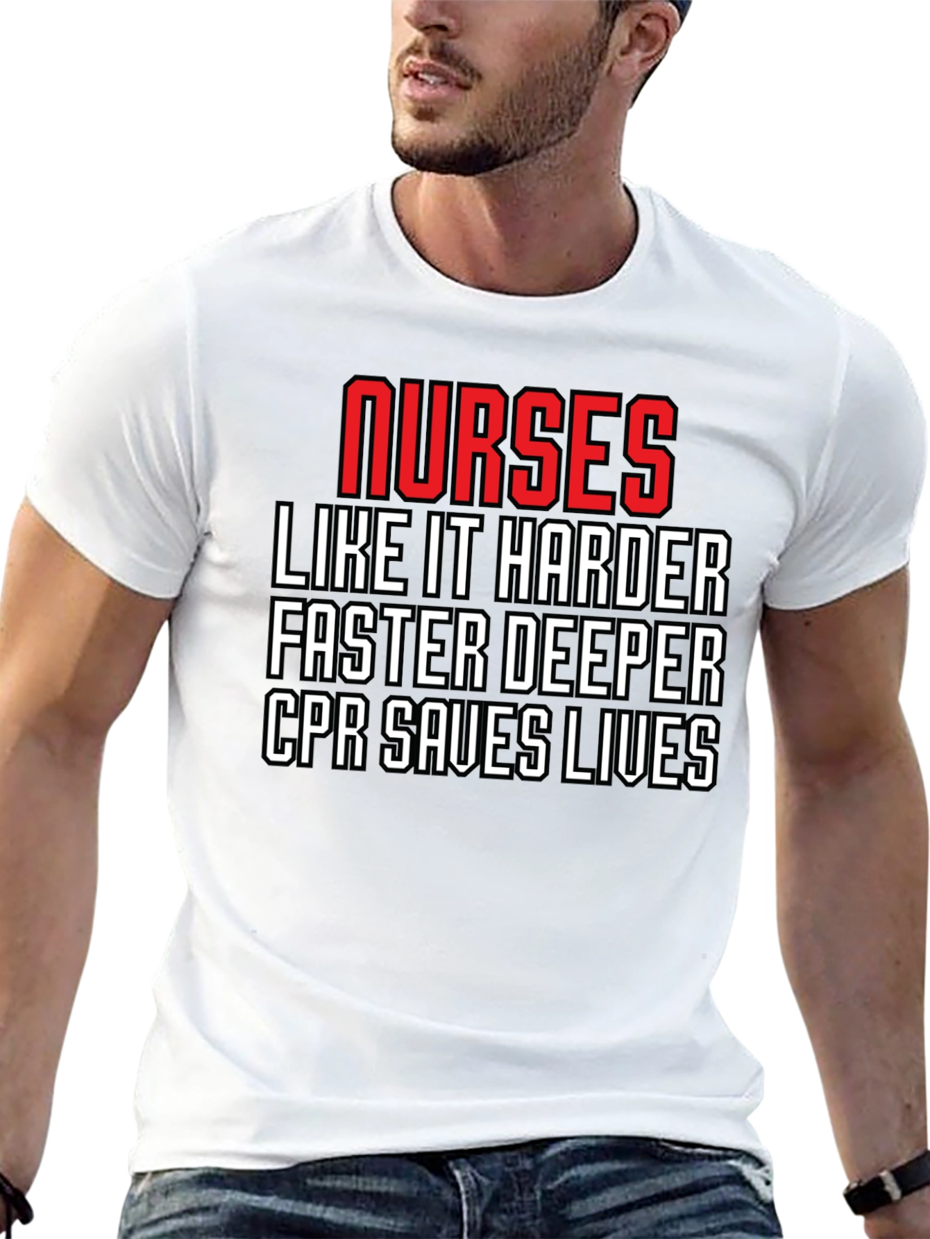 Nurses CPR Saves Lives Graphic Tee