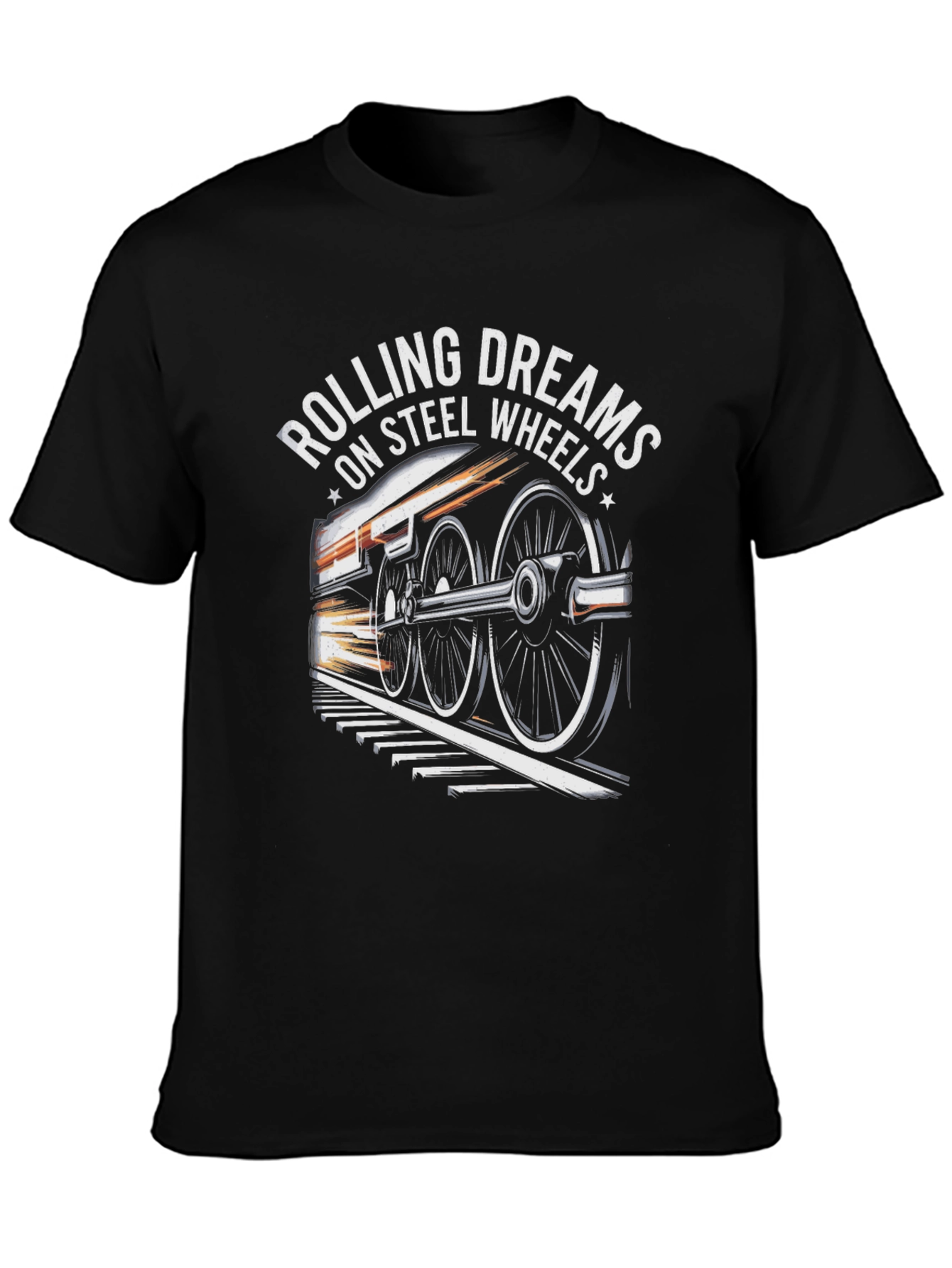 Rolling Dreams on Steel Wheels Graphic Tee