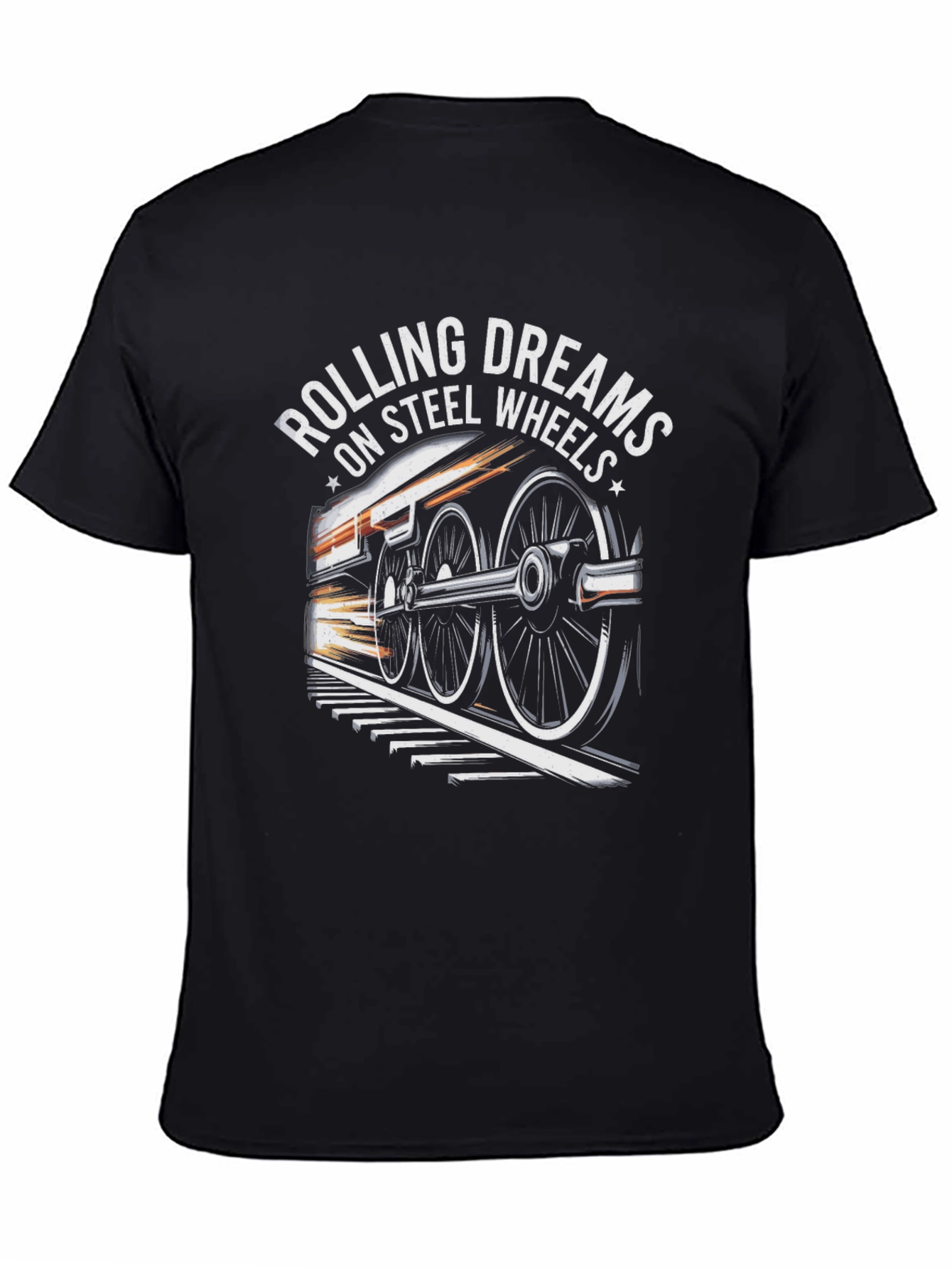 Rolling Dreams on Steel Wheels Graphic Tee