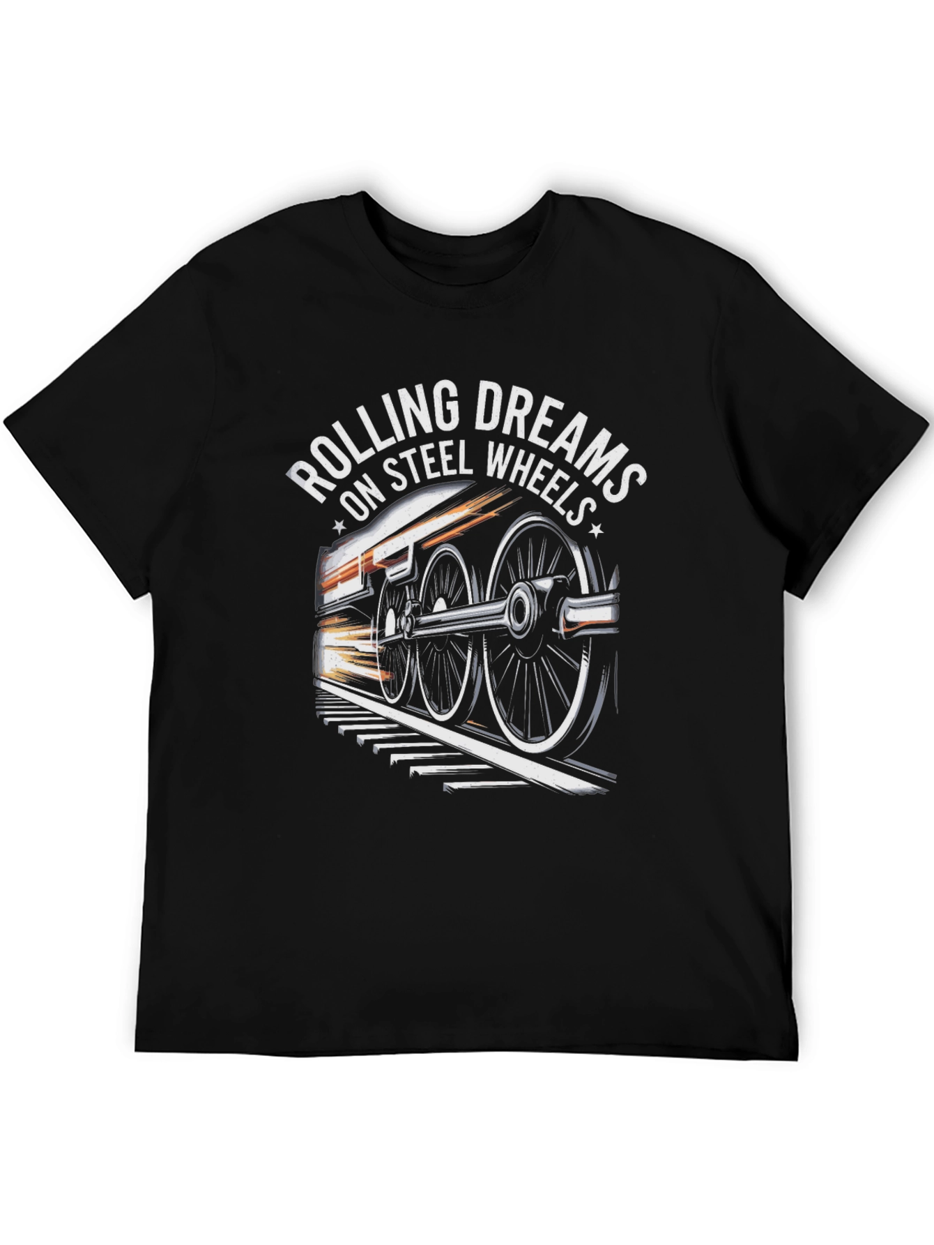 Rolling Dreams on Steel Wheels Graphic Tee